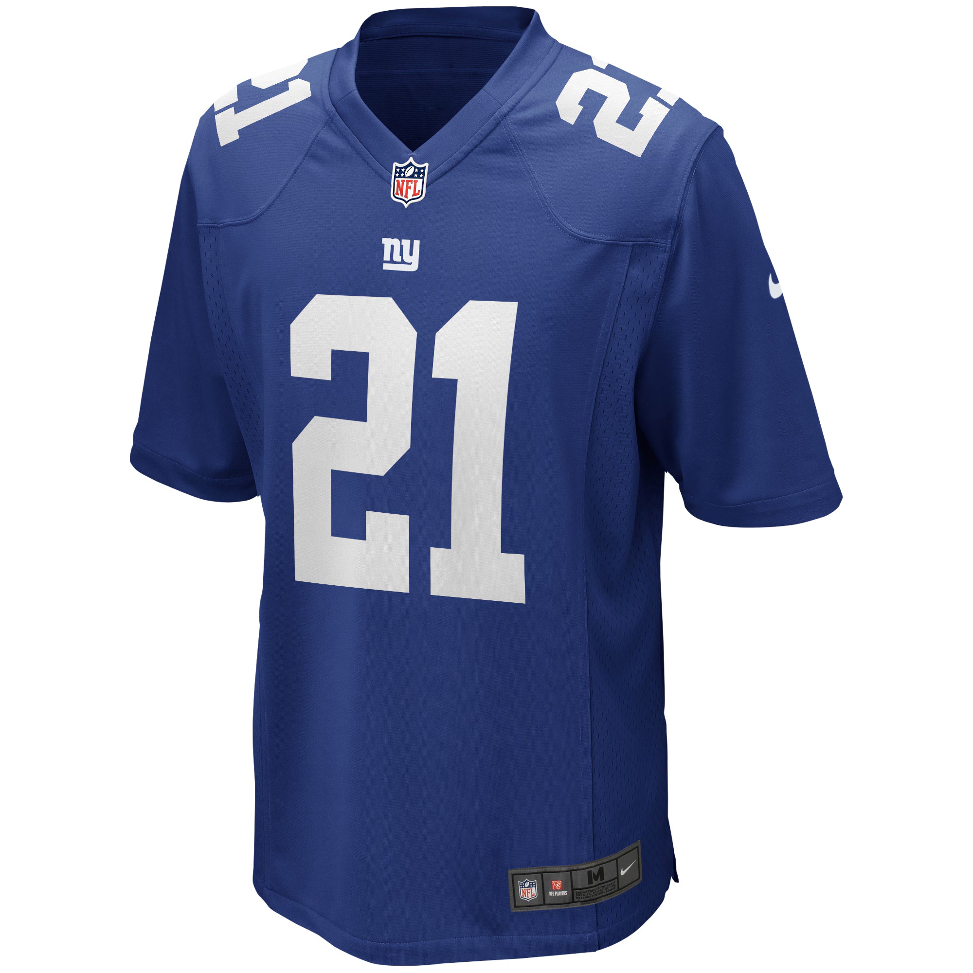 Tiki Barber New York Giants Nike Game Retired Player Jersey - Royal