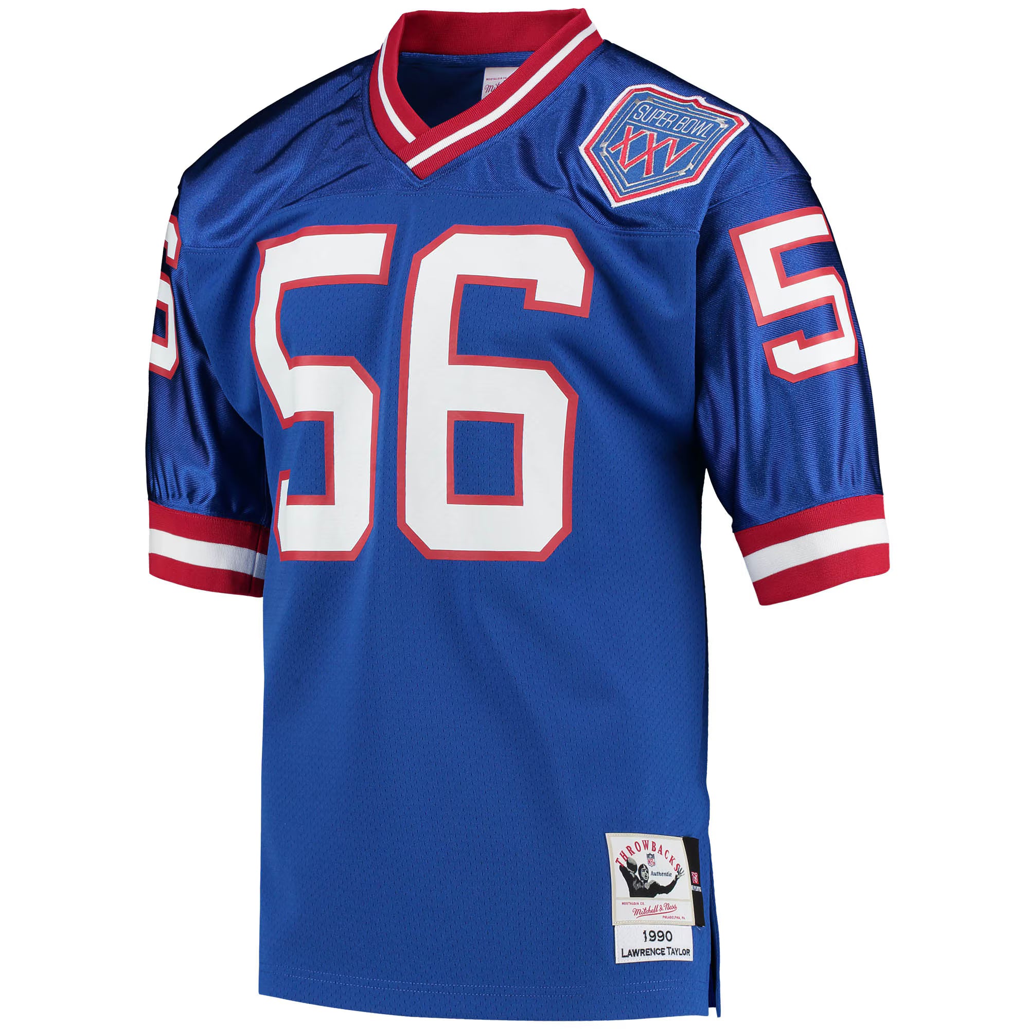 Lawrence Taylor New York Giants 1990 Mitchell &amp; Ness Authentic Throwback Retired Player Jersey - Royal