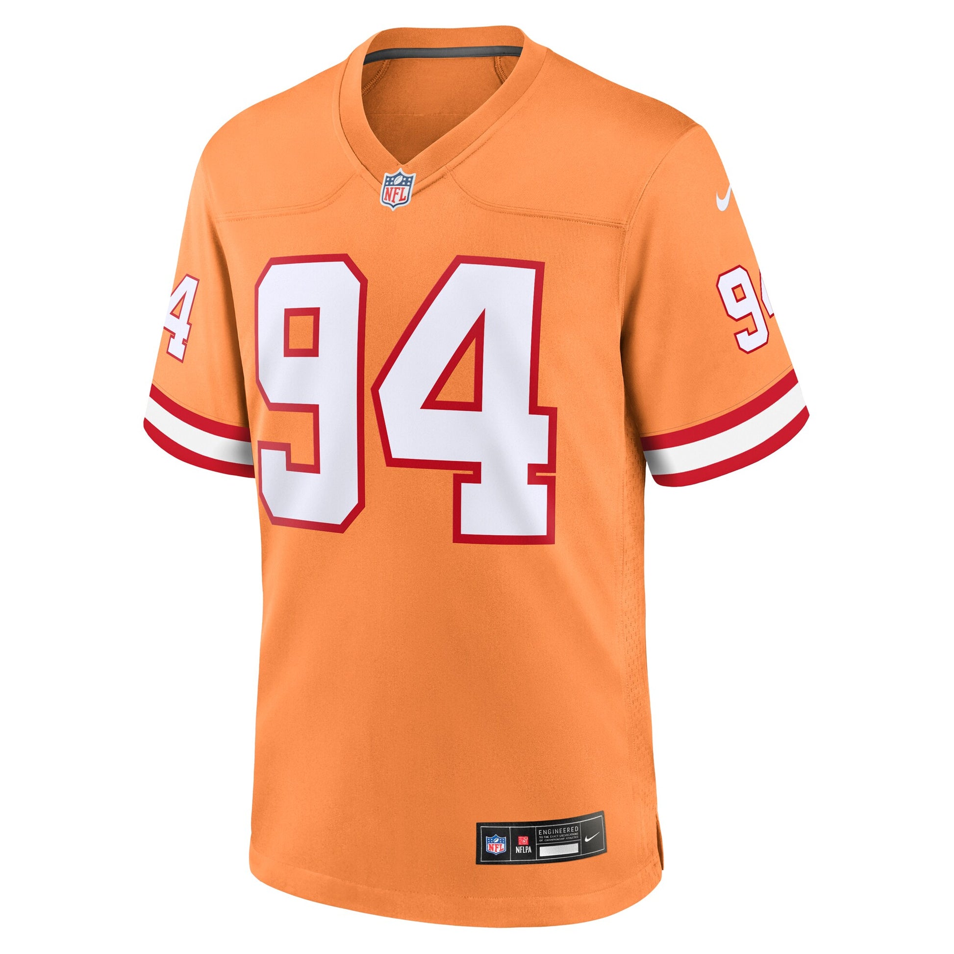 Calijah Kancey Tampa Bay Buccaneers Nike Alternate Game Jersey - Orange
