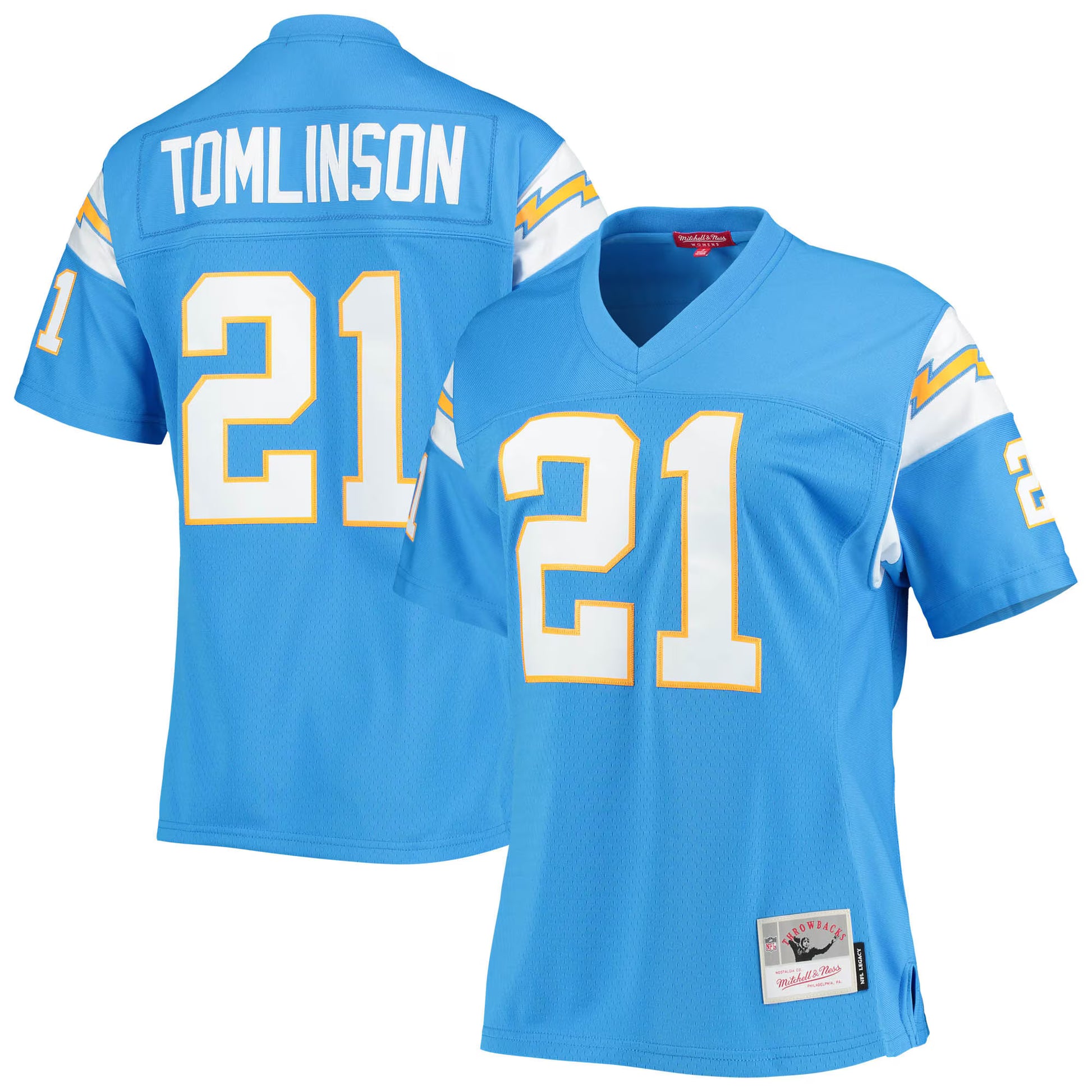LaDainian Tomlinson Los Angeles Chargers Mitchell &amp; Ness Women's Legacy Replica Player Jersey - Powder Blue