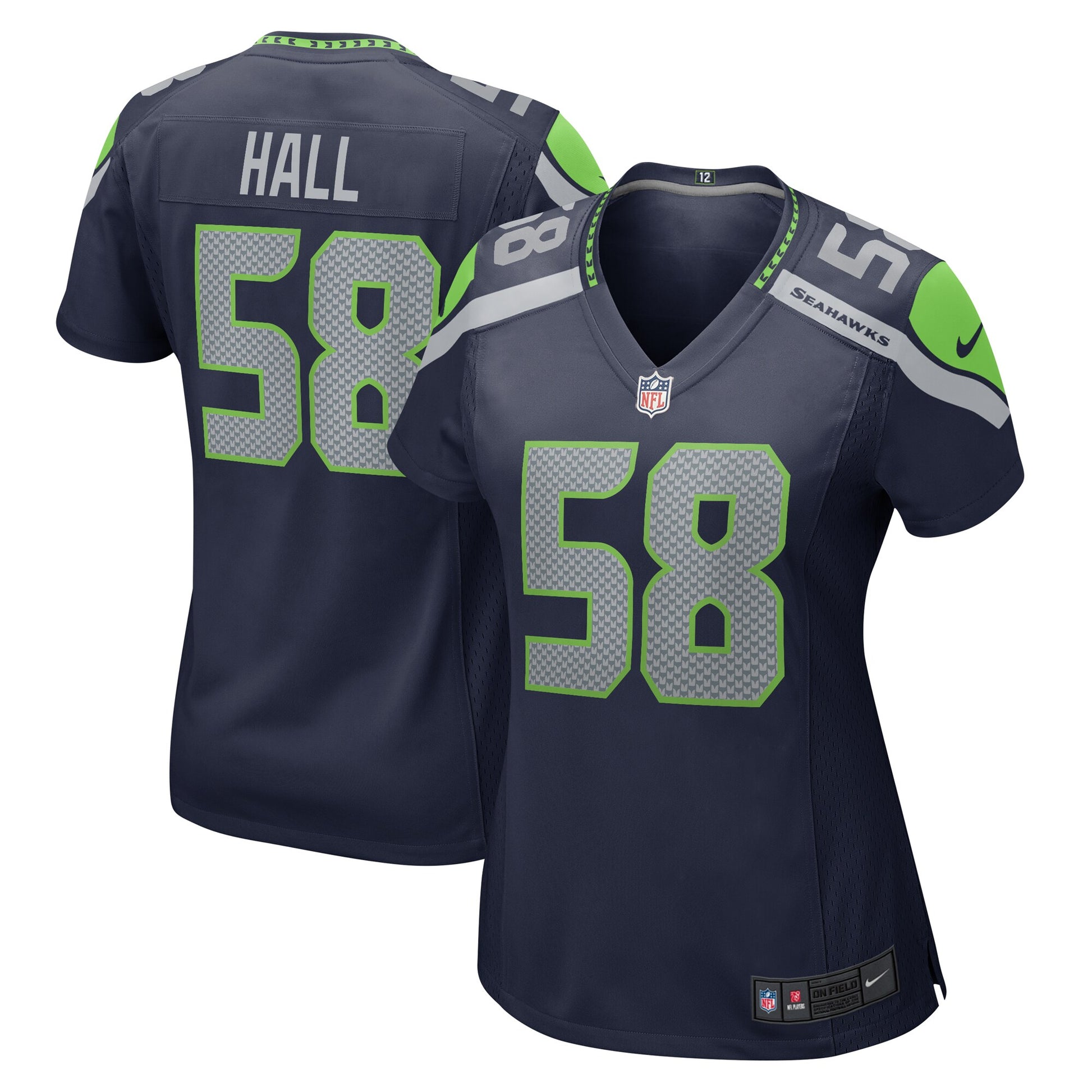 Derick Hall Seattle Seahawks Nike Women's Team Game Jersey - College College Navy