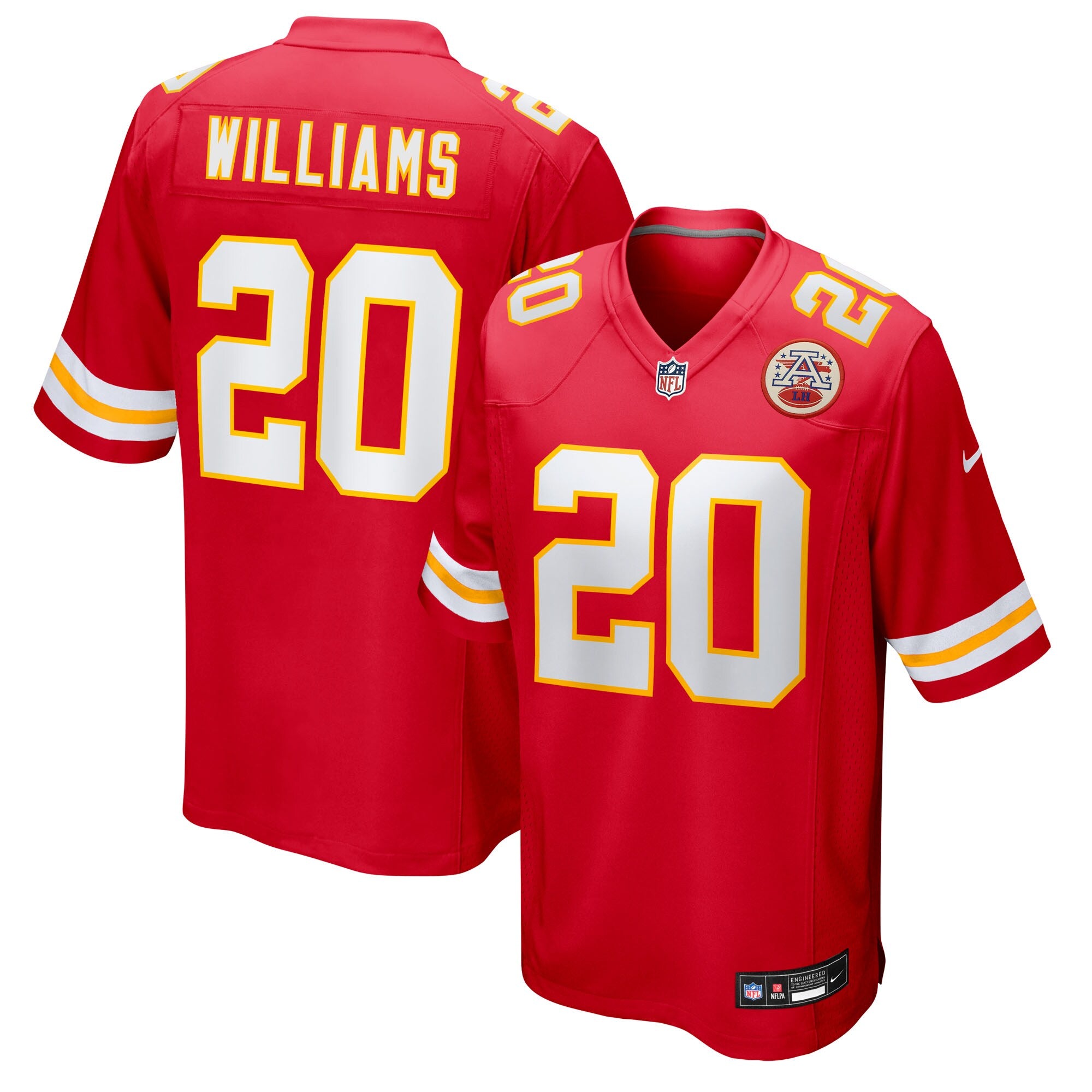 Nohl Williams Kansas City Chiefs Nike Team Game Jersey -  Red