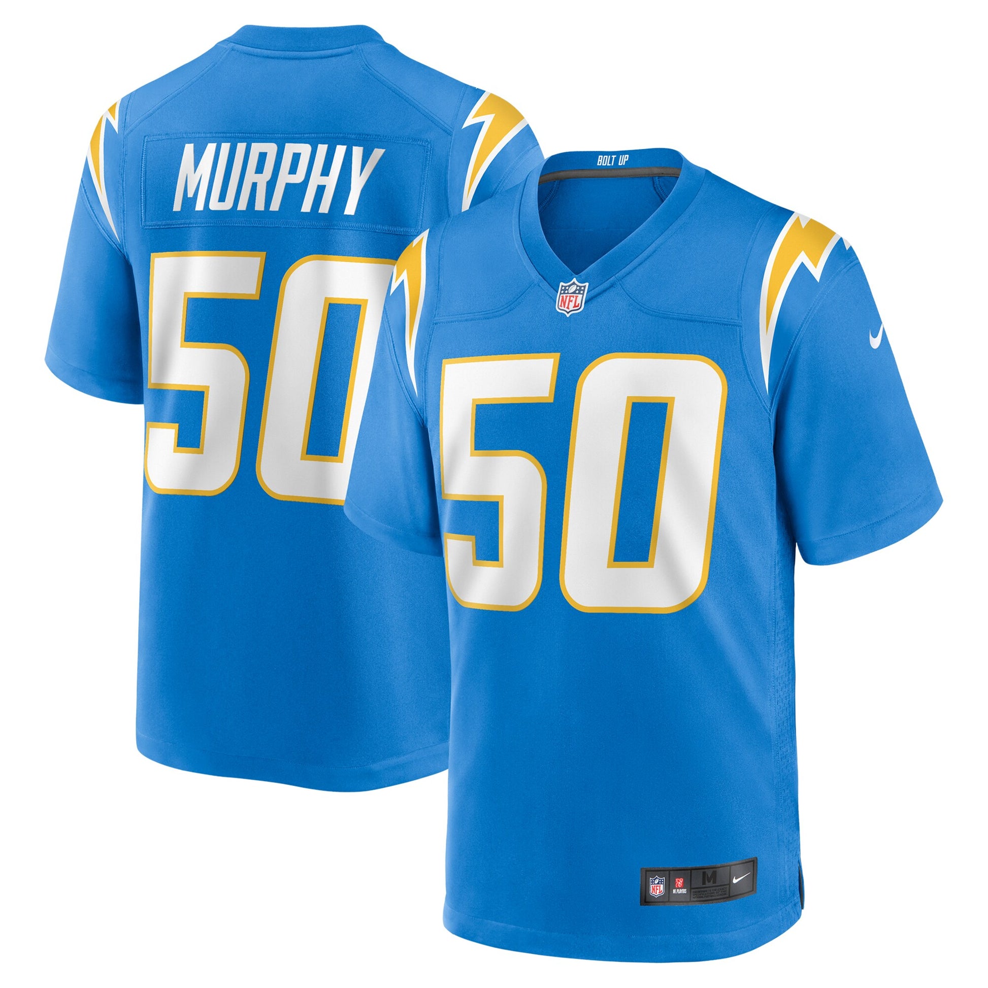 Caleb Murphy Los Angeles Chargers Nike Team Game Jersey -  Powder Blue