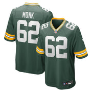 Jacob Monk Green Bay Packers Nike  Game Jersey -  Green