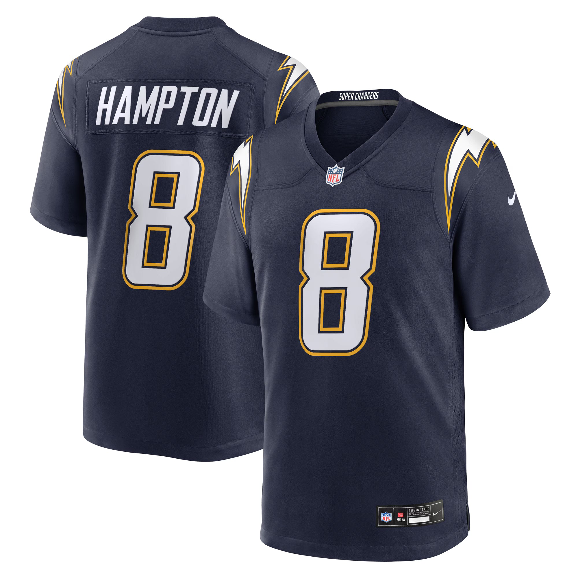 Omarion Hampton Los Angeles Chargers Nike Alternate Super Chargers Game Player Jersey - Navy