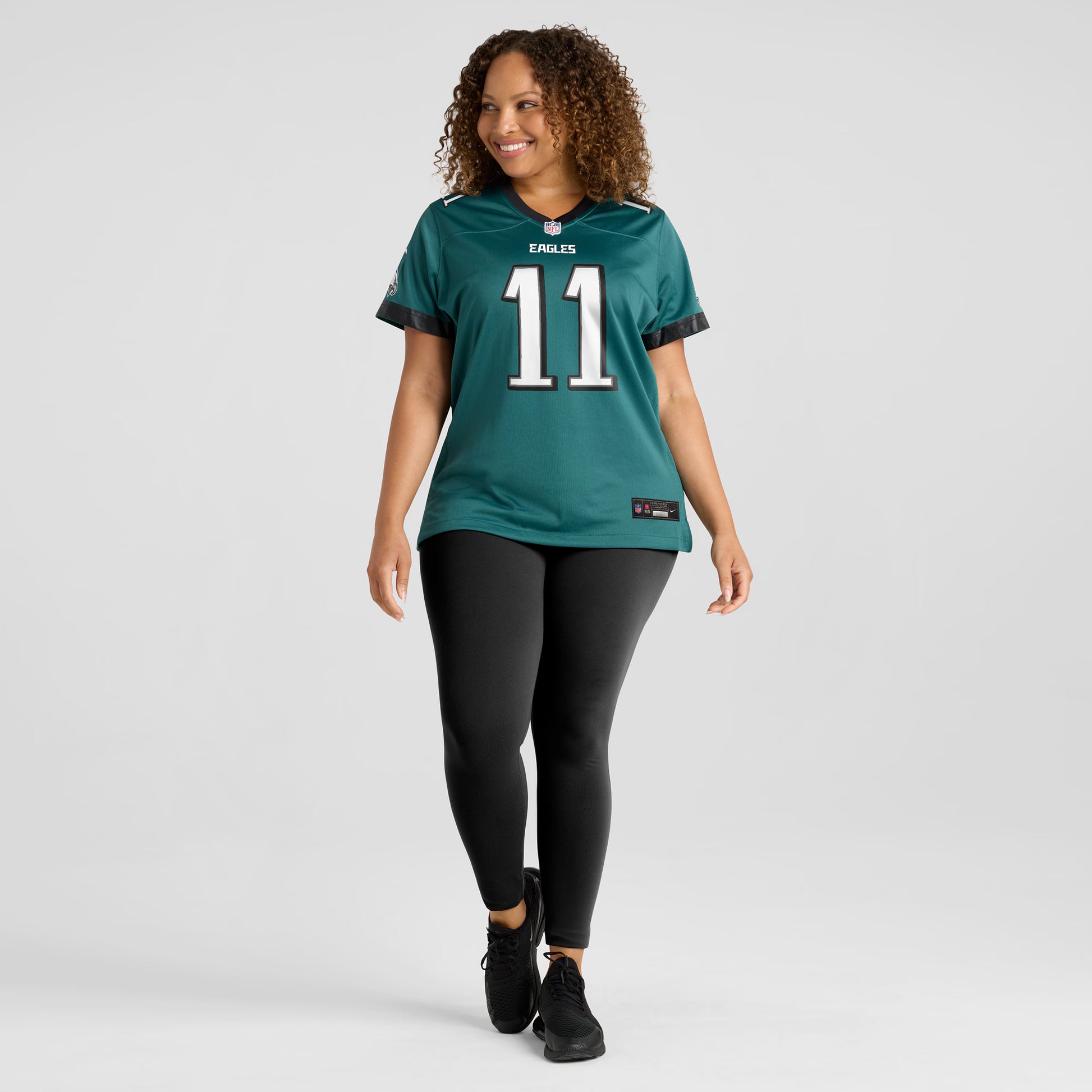 A.J. Brown Philadelphia Eagles Nike Women's Team Game Jersey - Midnight Green