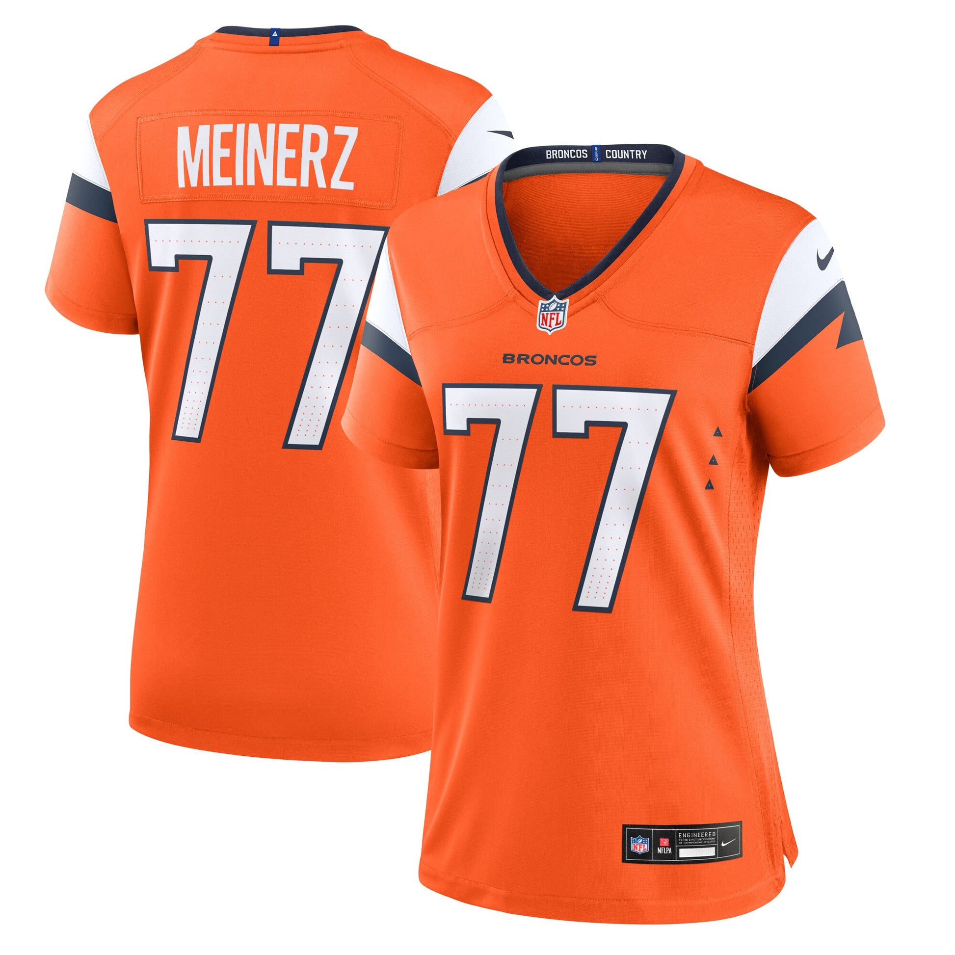 Quinn Meinerz Denver Broncos Nike Women's Team Game Jersey -  Orange