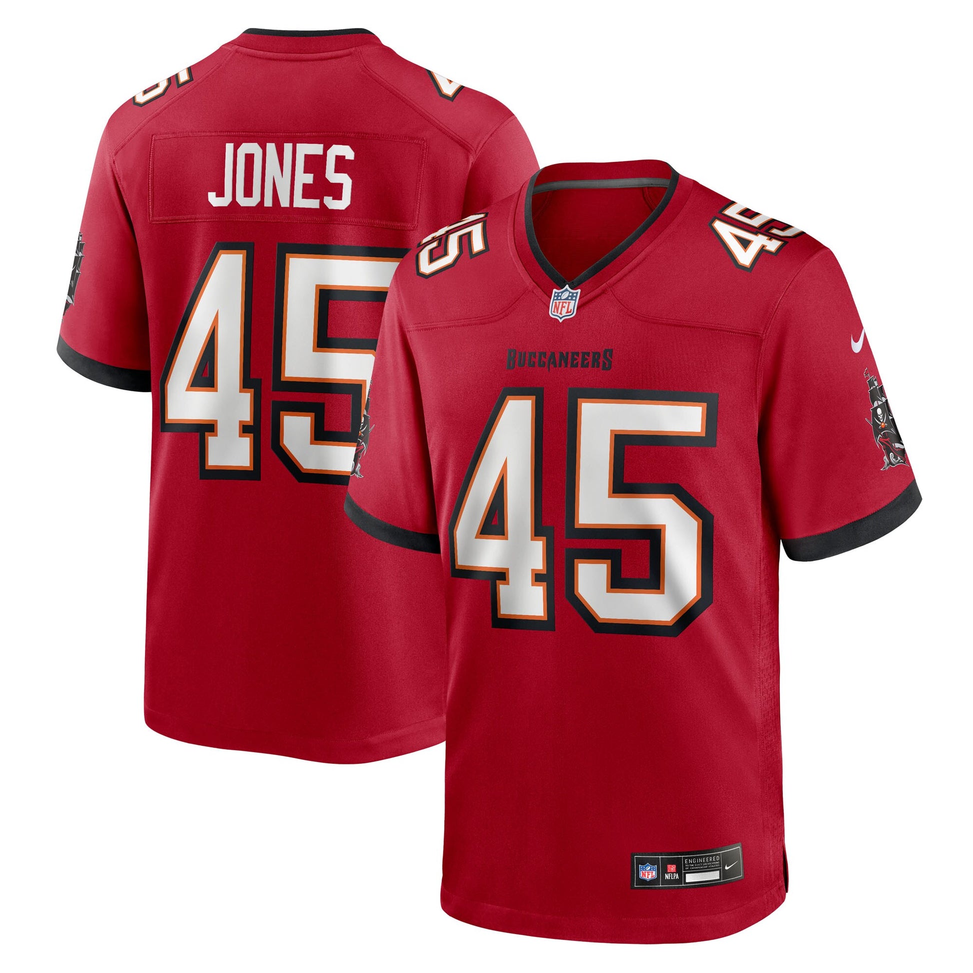 Deion Jones Tampa Bay Buccaneers Nike Team Game Jersey -  Red
