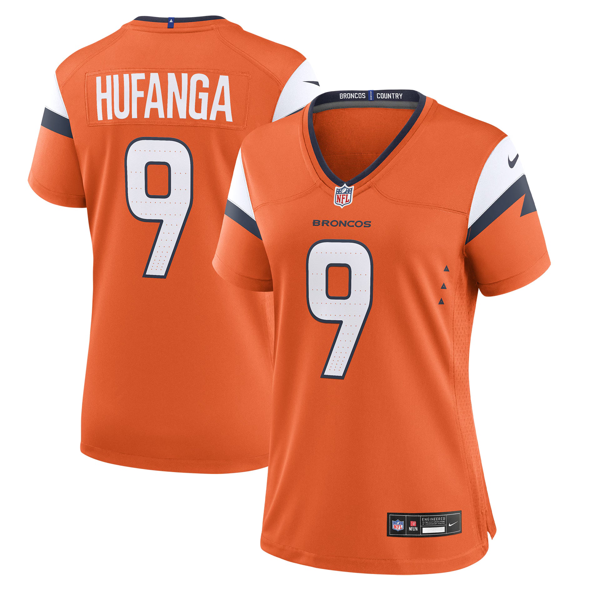 Talanoa Hufanga Denver Broncos Nike Women's Team Game Jersey -  Orange