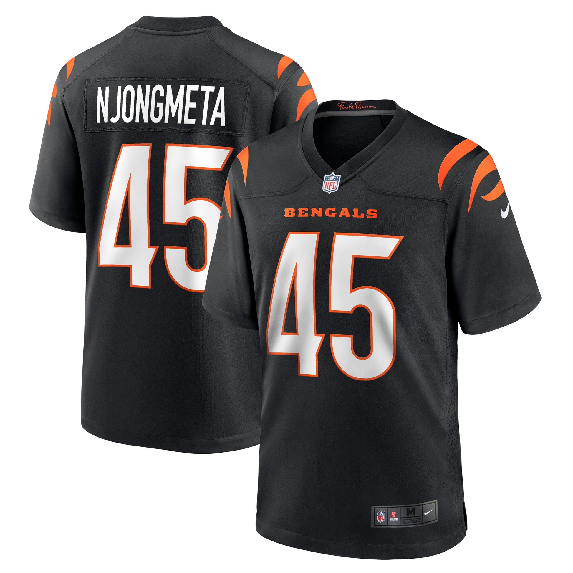 Maema Njongmeta Cincinnati Bengals Nike  Game Jersey -  Black
