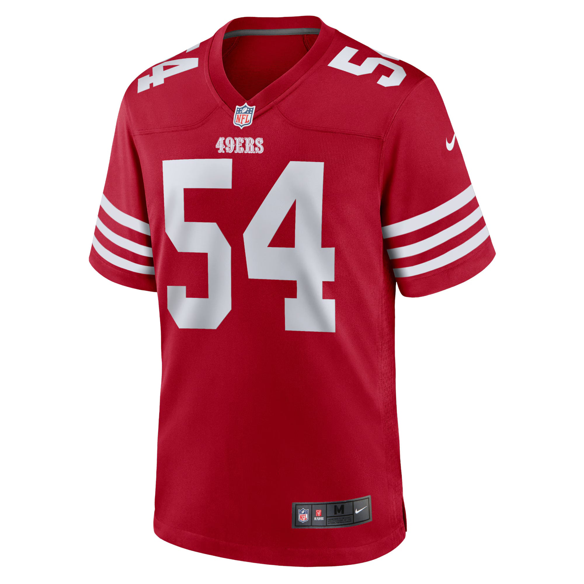 Fred Warner San Francisco 49ers Nike Team Game Player Jersey - Scarlet