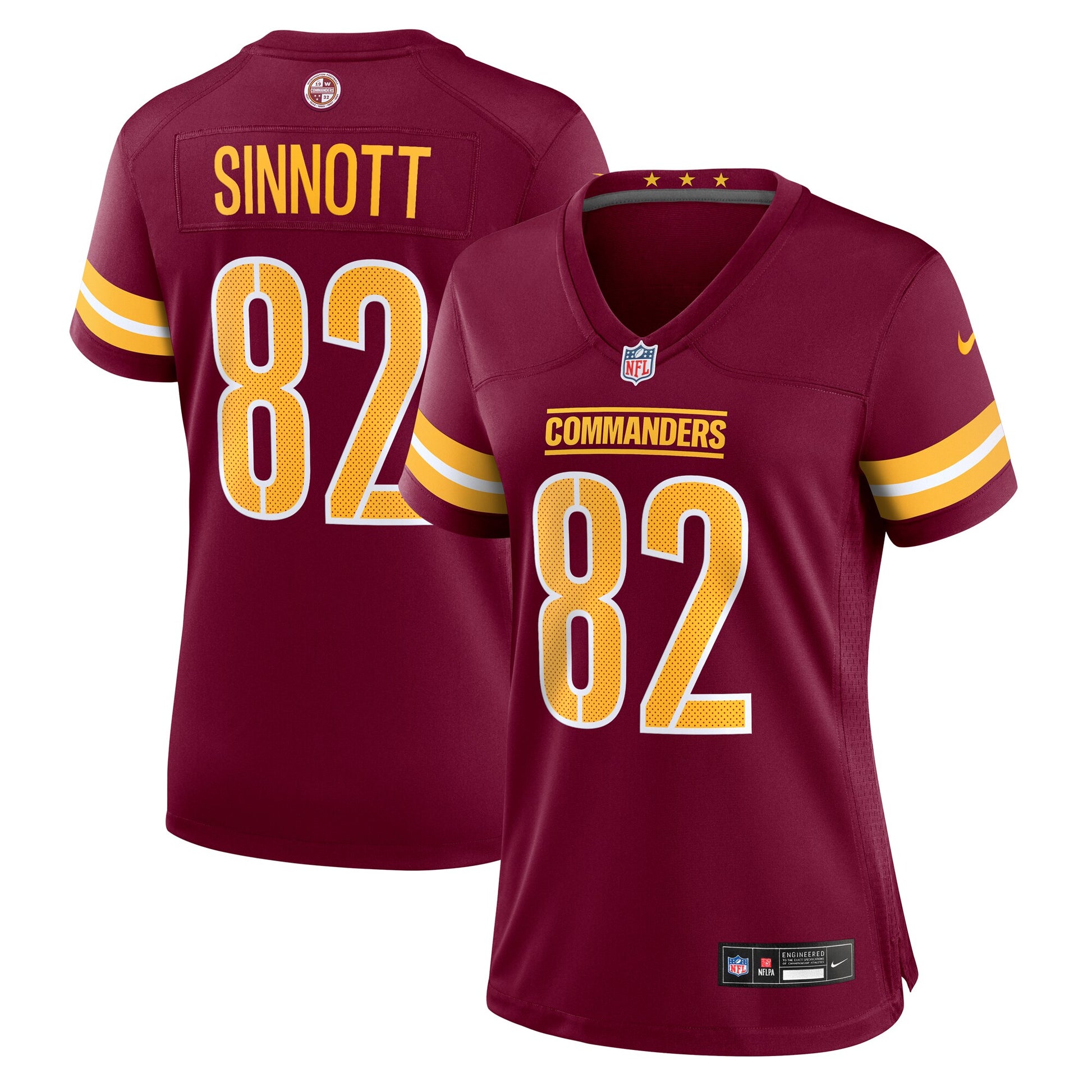 Ben Sinnott Washington Commanders Nike Women's Team Game Jersey -  Burgundy