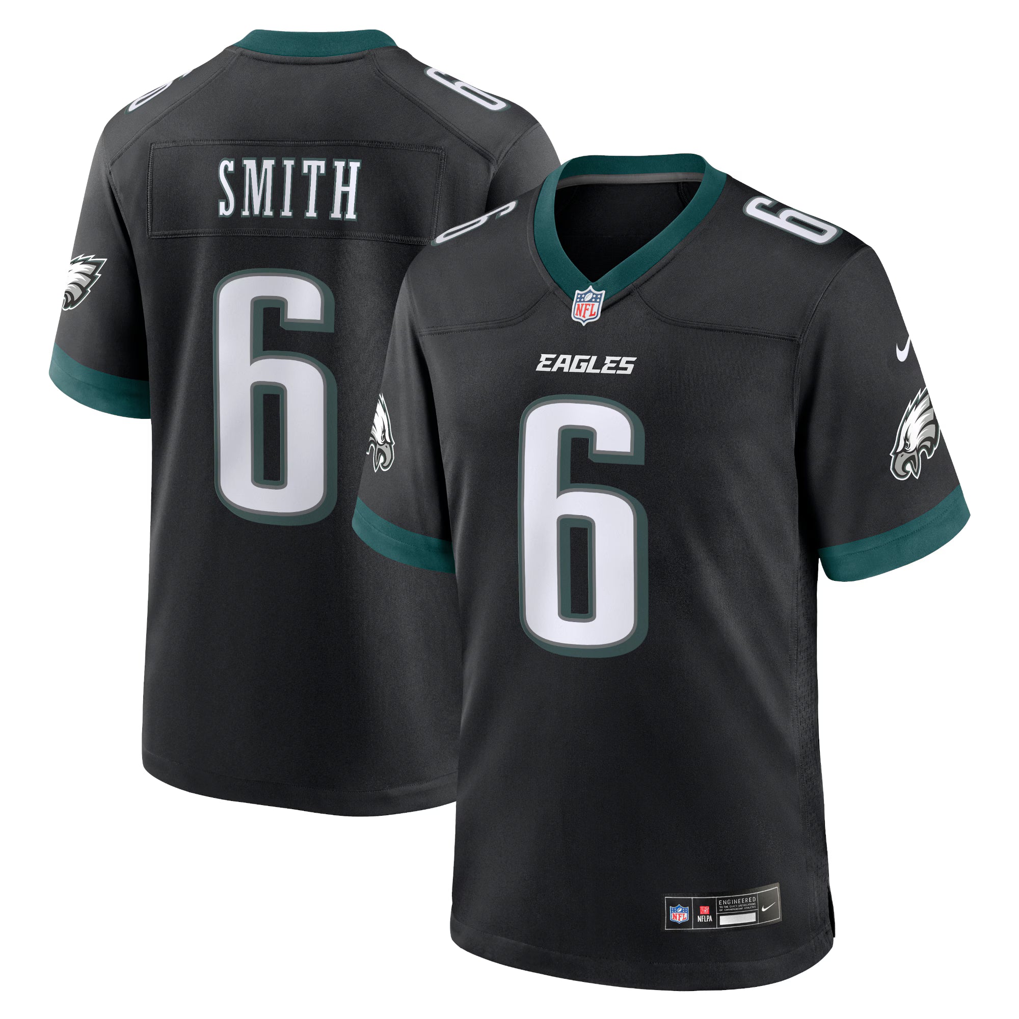 DeVonta Smith Philadelphia Eagles Nike Alternate Game Jersey - Black