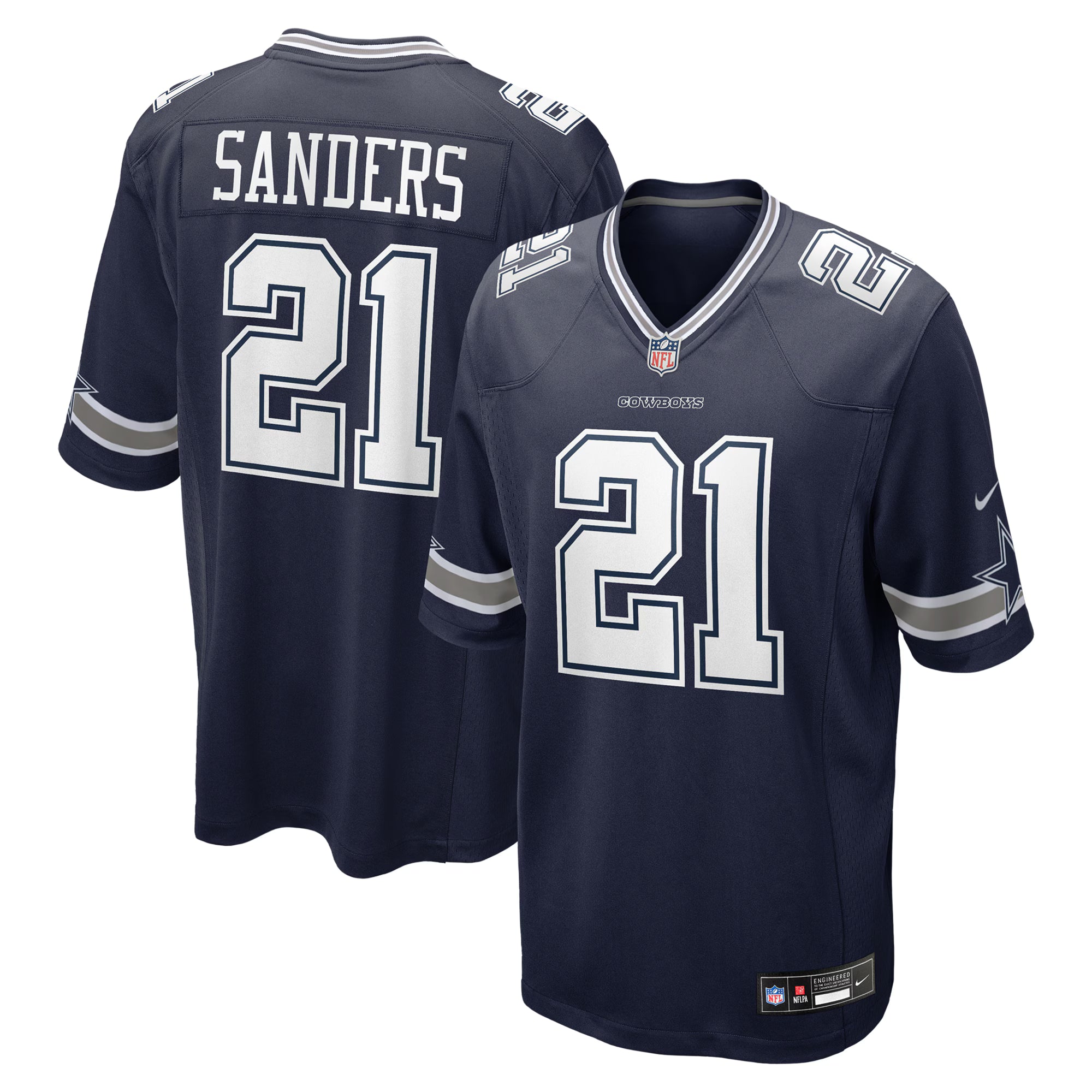Deion Sanders Dallas Cowboys Nike Team Retired Player Game Jersey -  Navy