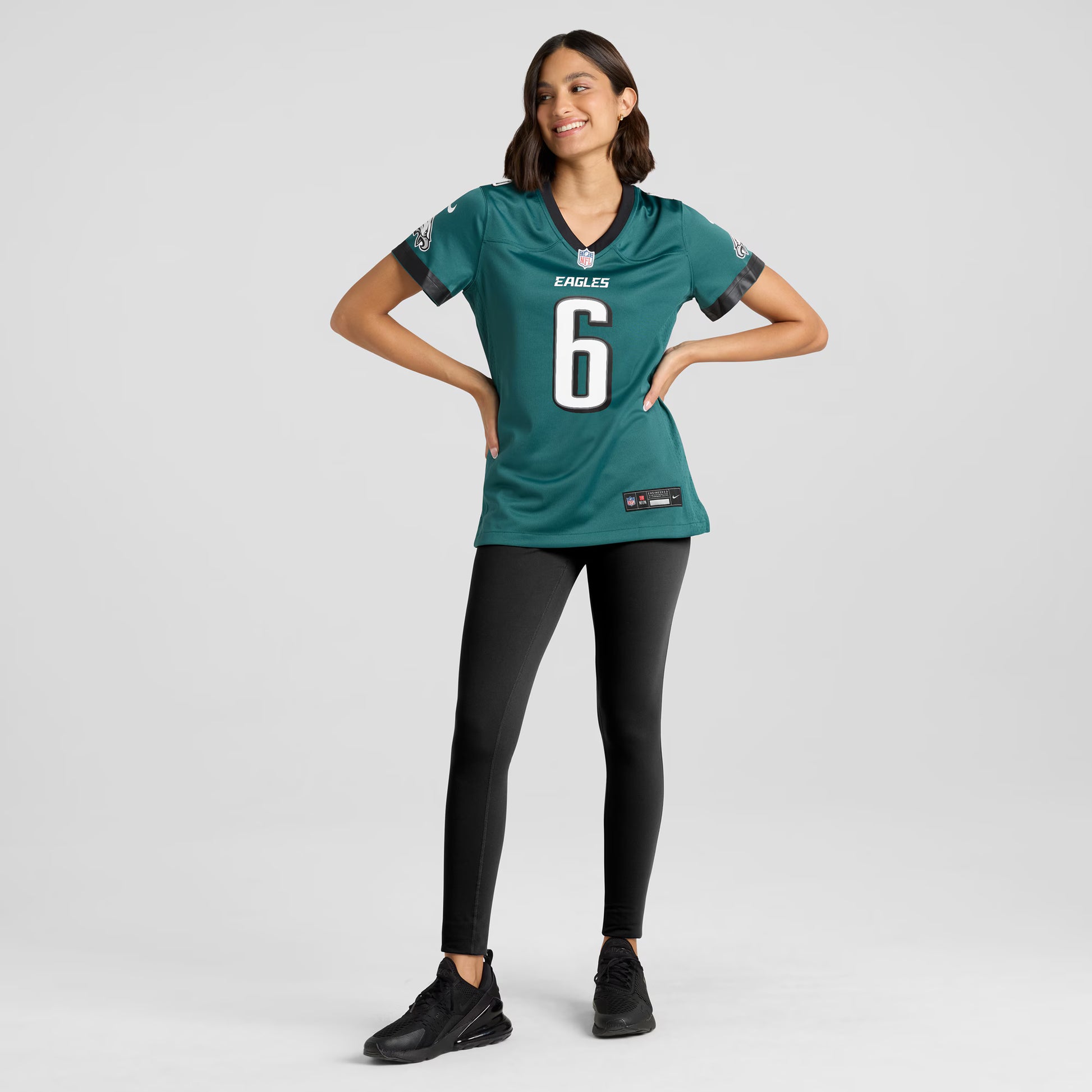 DeVonta Smith Philadelphia Eagles Nike Women's Team Game Jersey - Midnight Green