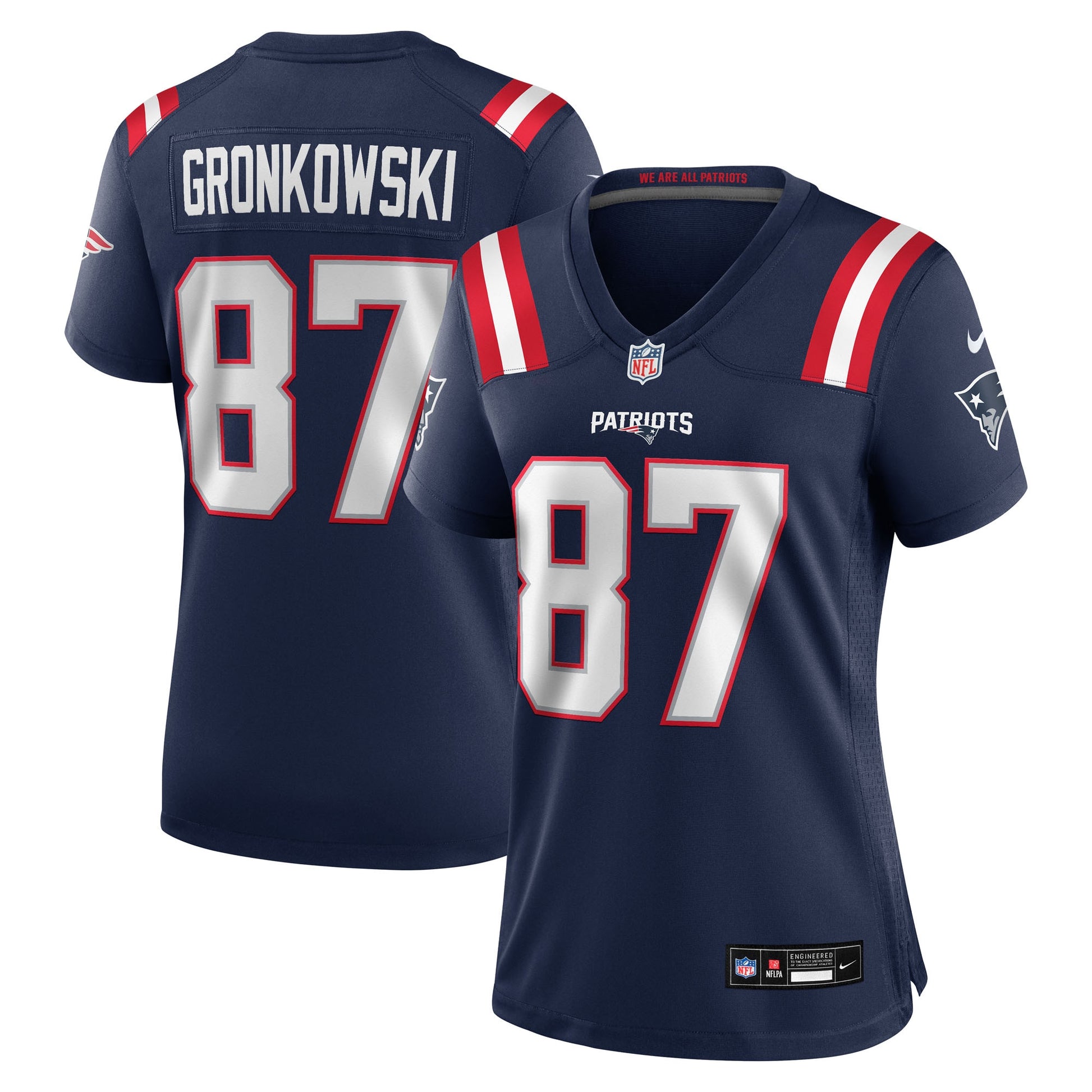 Rob Gronkowski New England Patriots Nike Women's Team Retired Player Game Jersey -  Navy