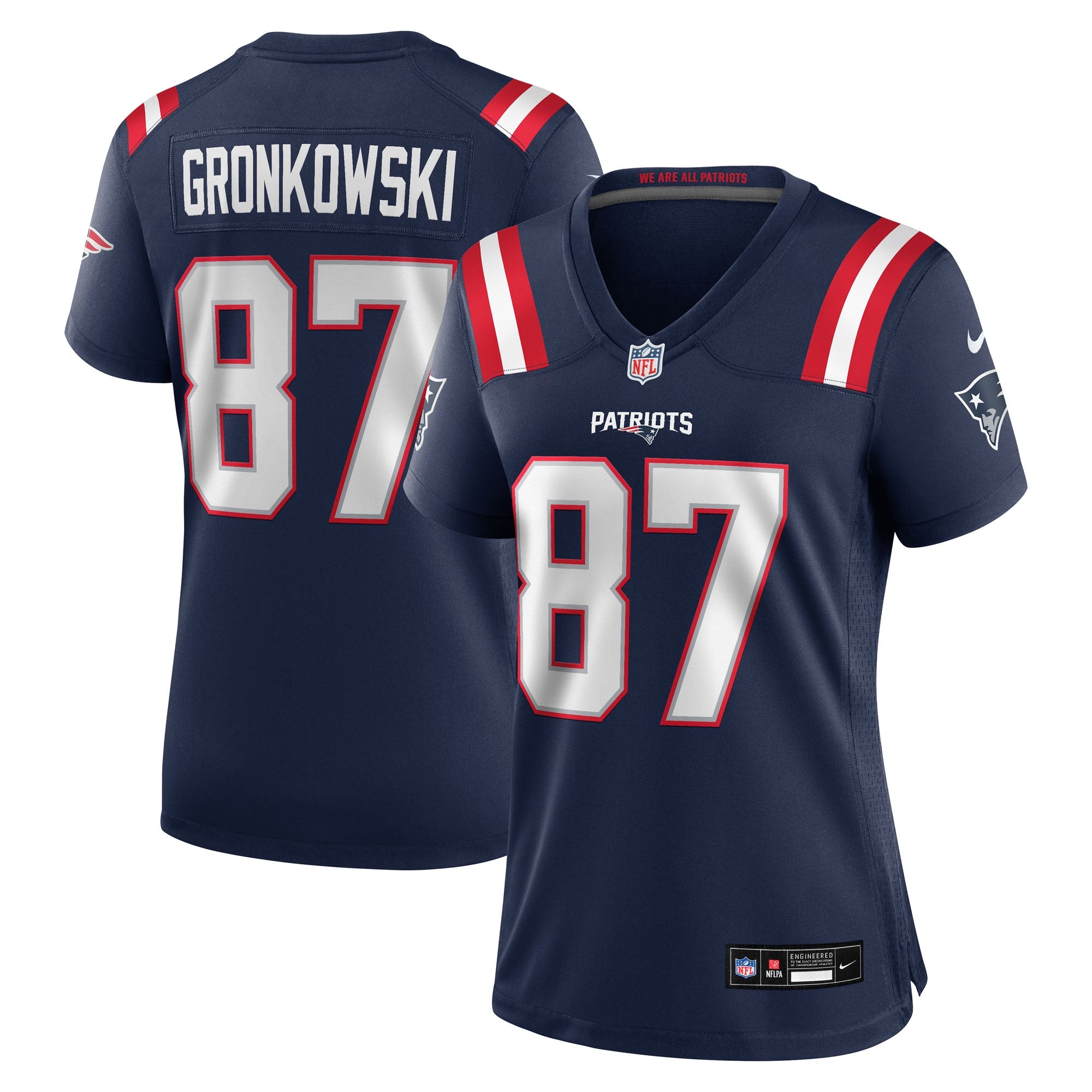 Rob Gronkowski New England Patriots Nike Women's Team Retired Player Game Jersey -  Navy