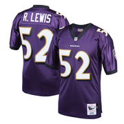 Ray Lewis Baltimore Ravens 2000 Mitchell &amp; Ness Authentic Throwback Retired Player Jersey - Purple