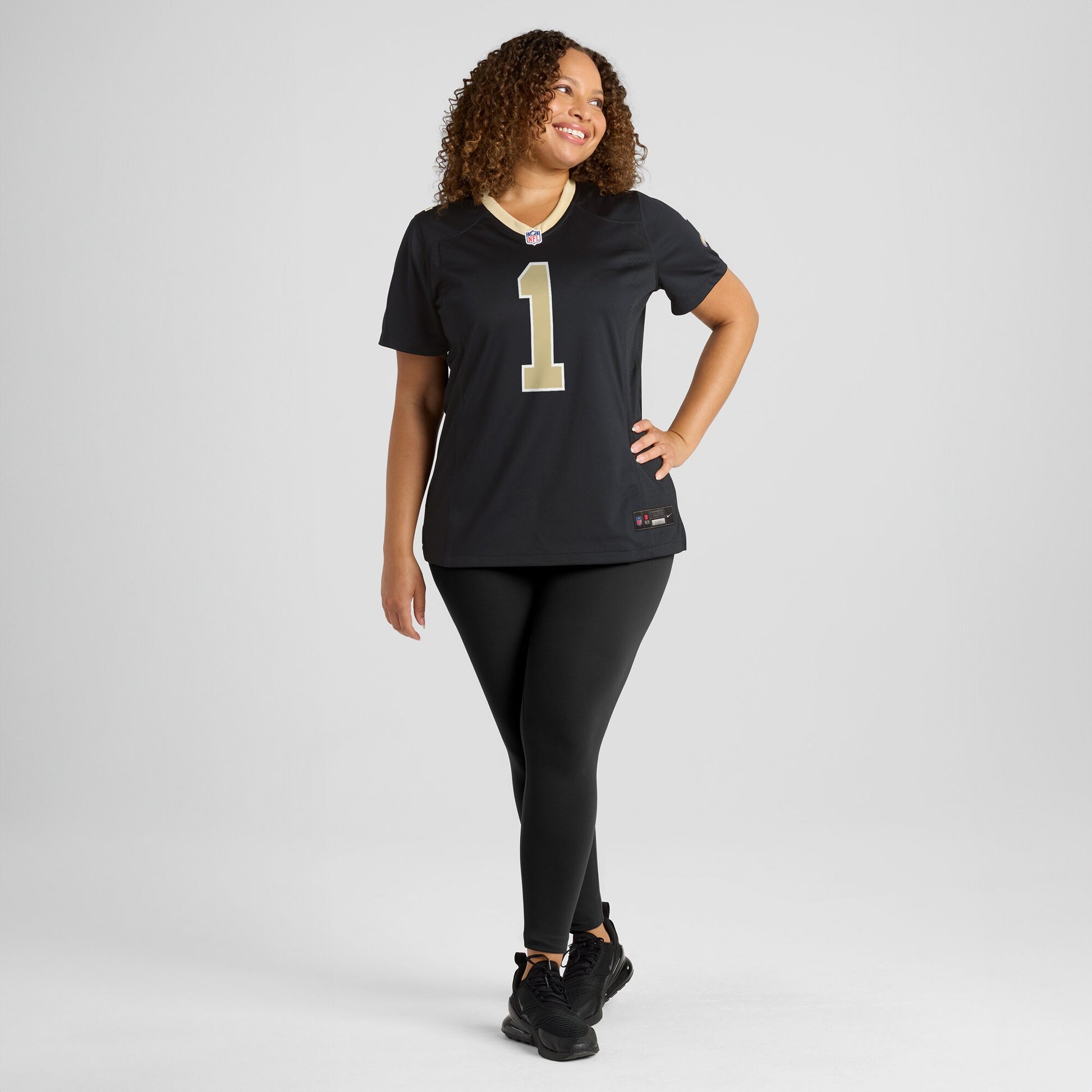 Number 1 Bride New Orleans Saints Nike Women's Game Jersey - Black