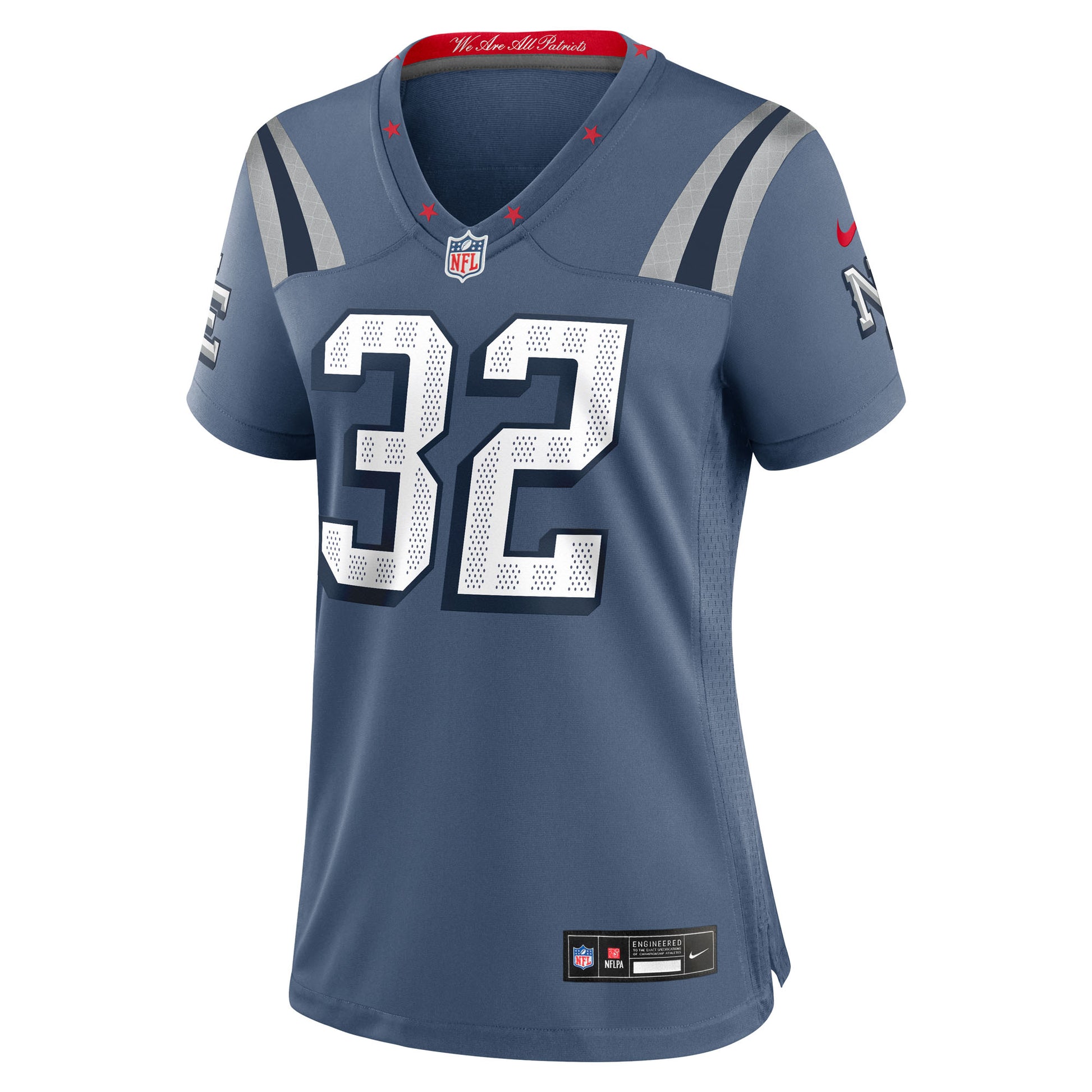 TreVeyon Henderson New England Patriots Nike Women's 2025 Rivalries Collection Game Jersey - Storm Blue