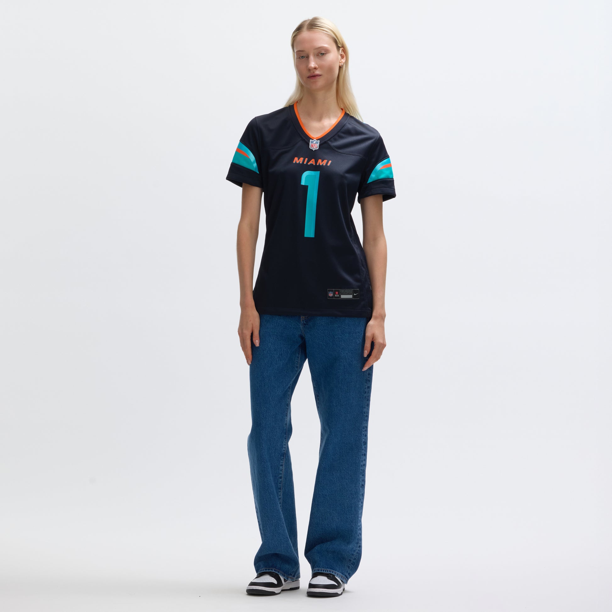 Tua Tagovailoa Miami Dolphins Nike Women's 2025 Rivalries Collection Game Jersey - Pitch Blue