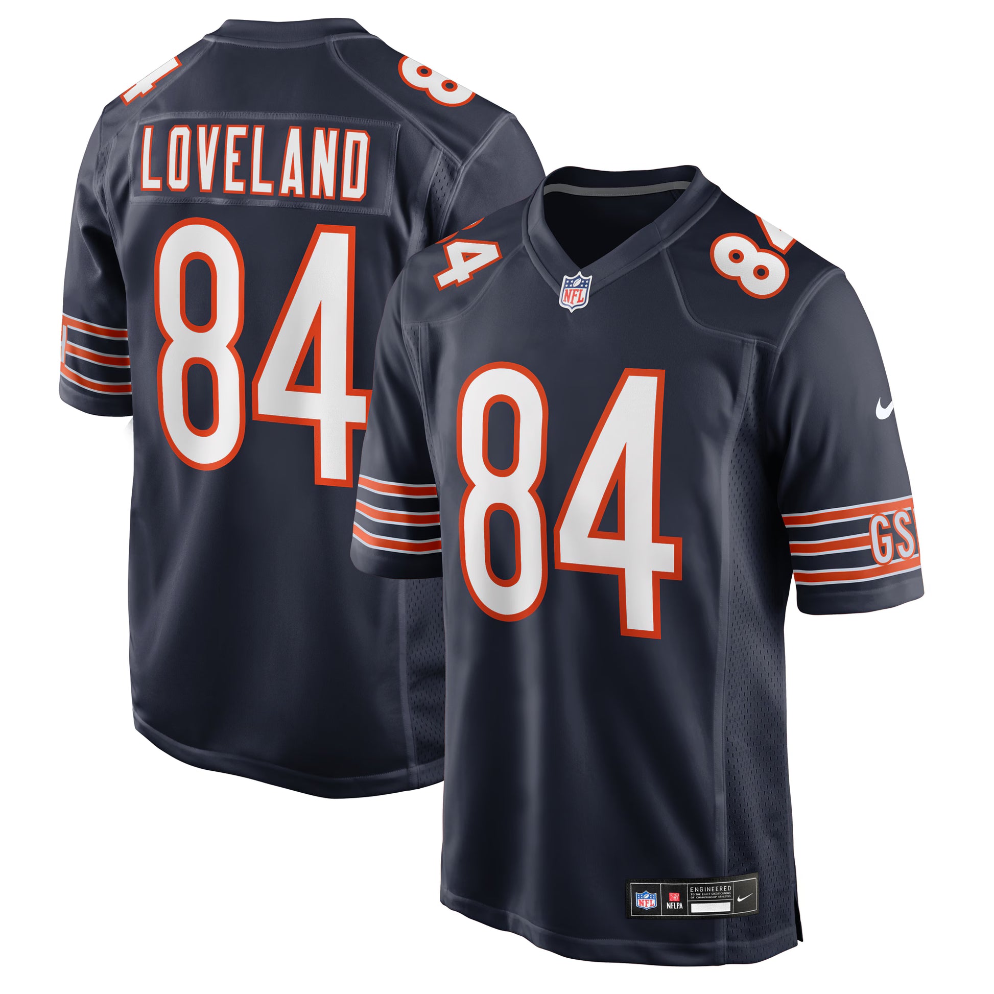 Colston Loveland Chicago Bears Nike 2025 NFL Draft First Round Pick Game Jersey - Navy