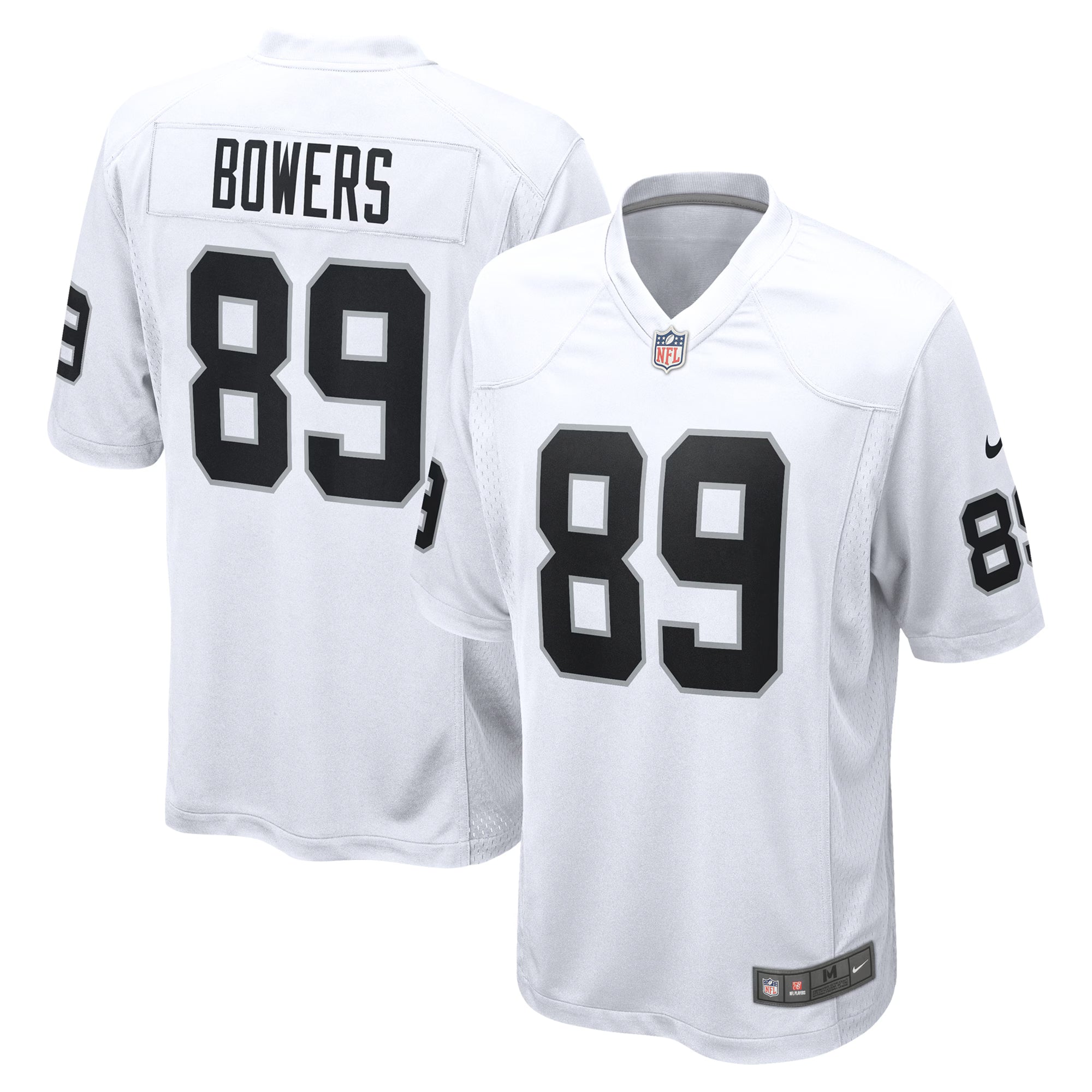 Brock Bowers Las Vegas Raiders Nike Game Jersey -  White