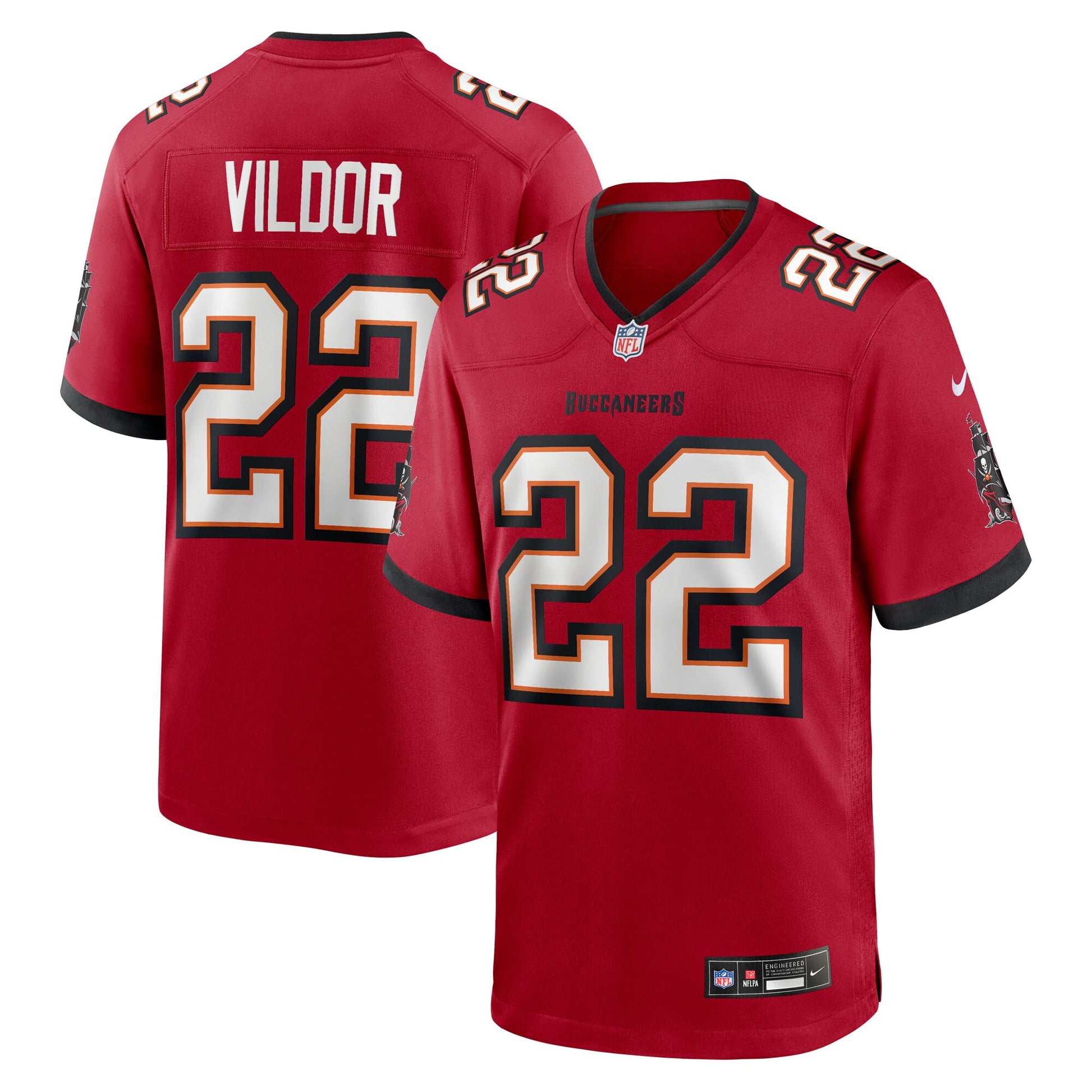 Kindle Vildor Tampa Bay Buccaneers Nike Team Game Jersey -  Red