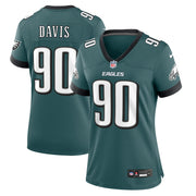 Jordan Davis Philadelphia Eagles Nike Women's Team Game Jersey - Midnight Green