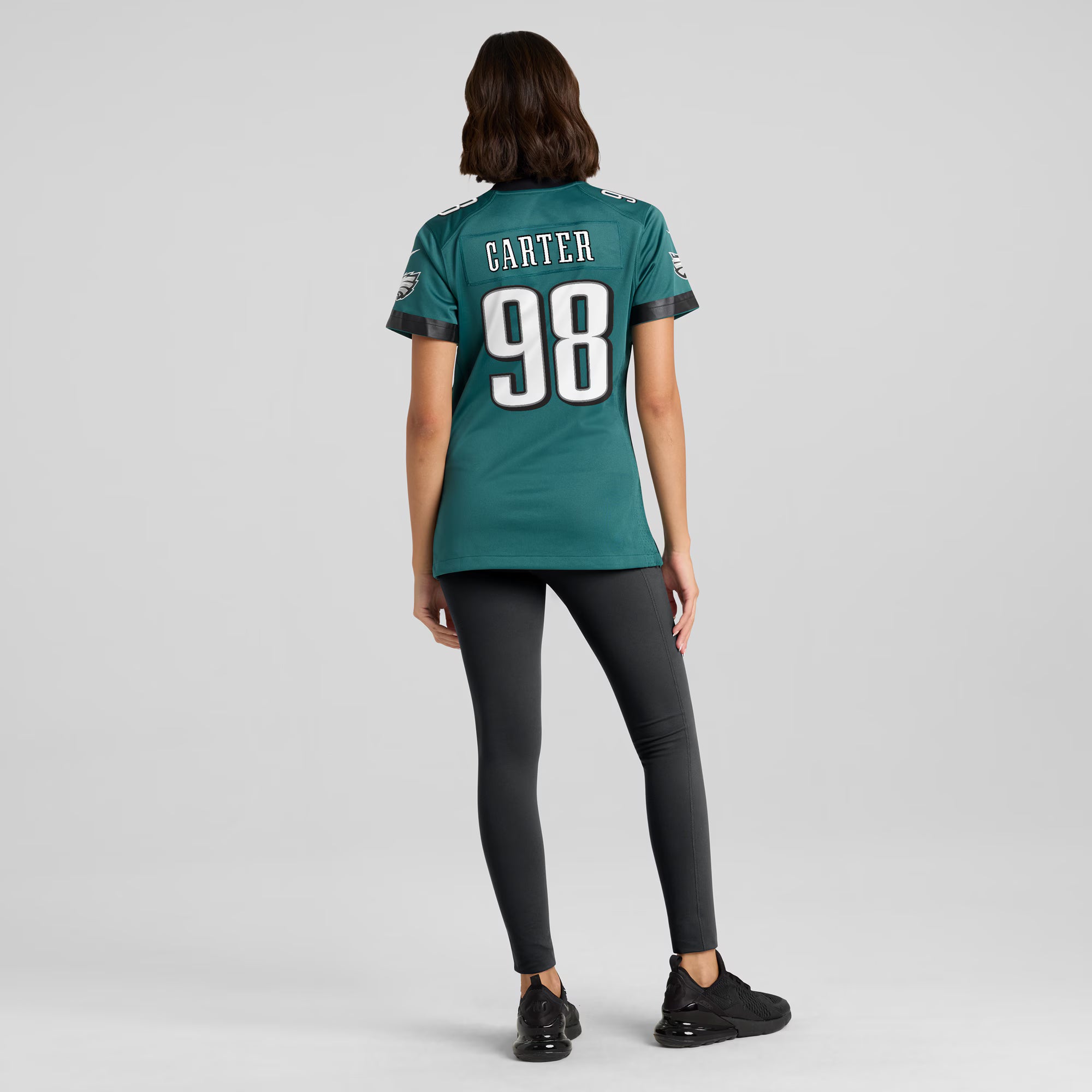 Jalen Carter Philadelphia Eagles Nike Women's Team Game Jersey - Midnight Green