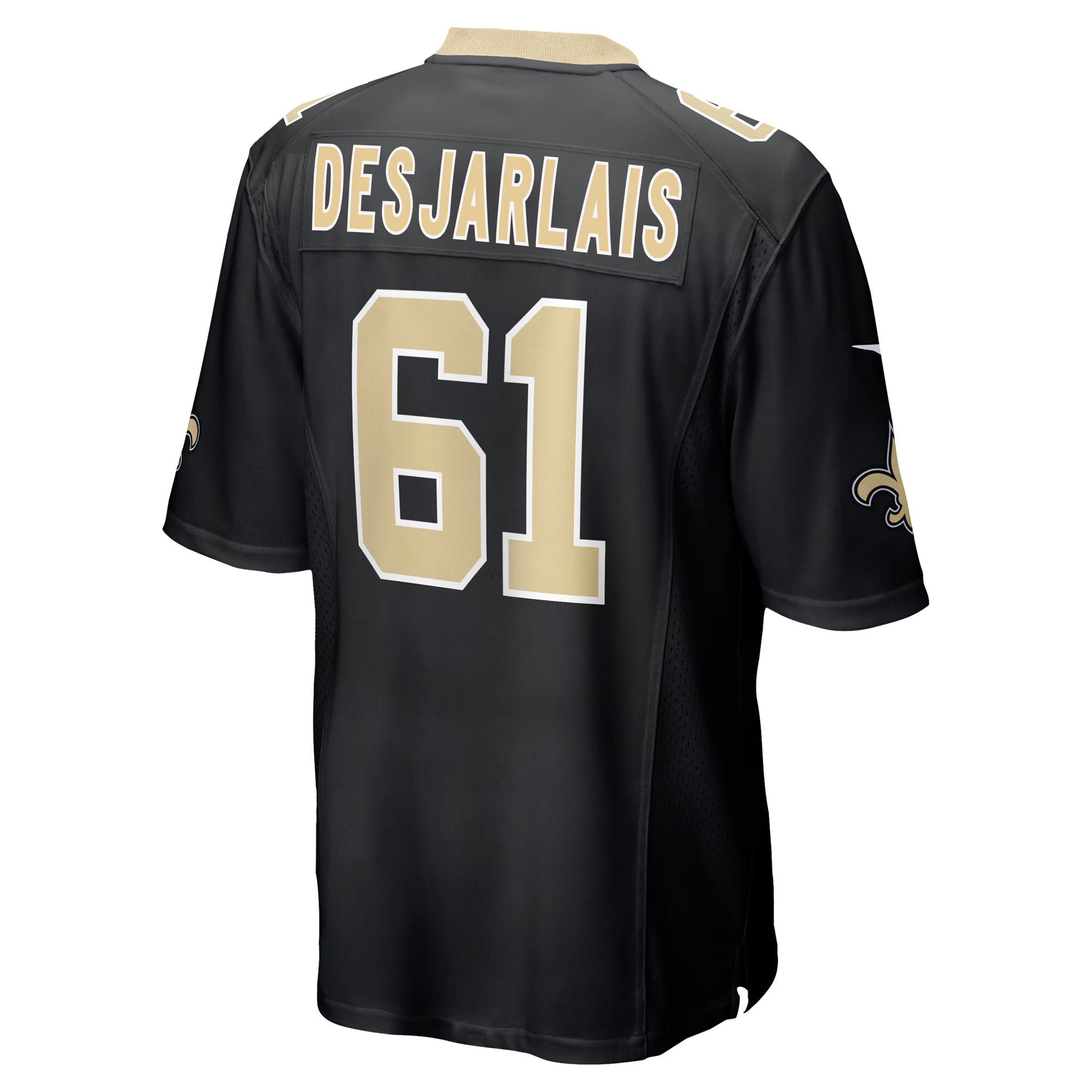 Drew Desjarlais New Orleans Saints Nike Game Player Jersey - Black