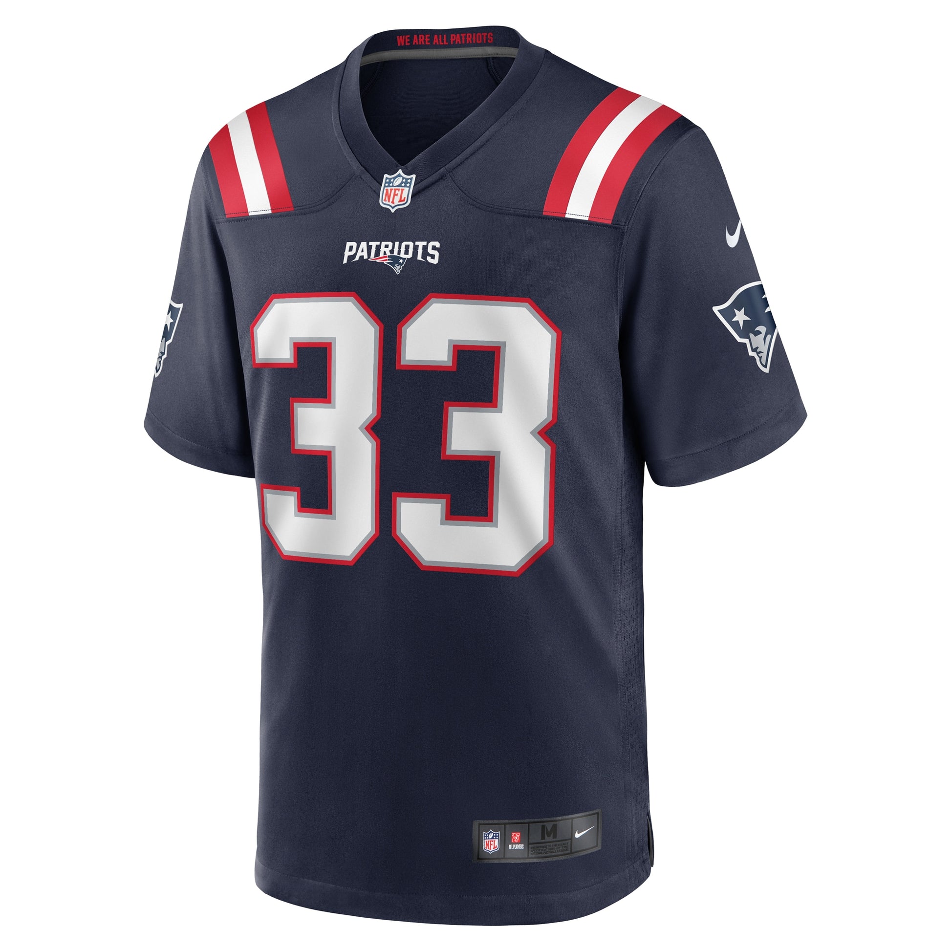 Anfernee Jennings New England Patriots Nike Team Game Jersey -  Navy