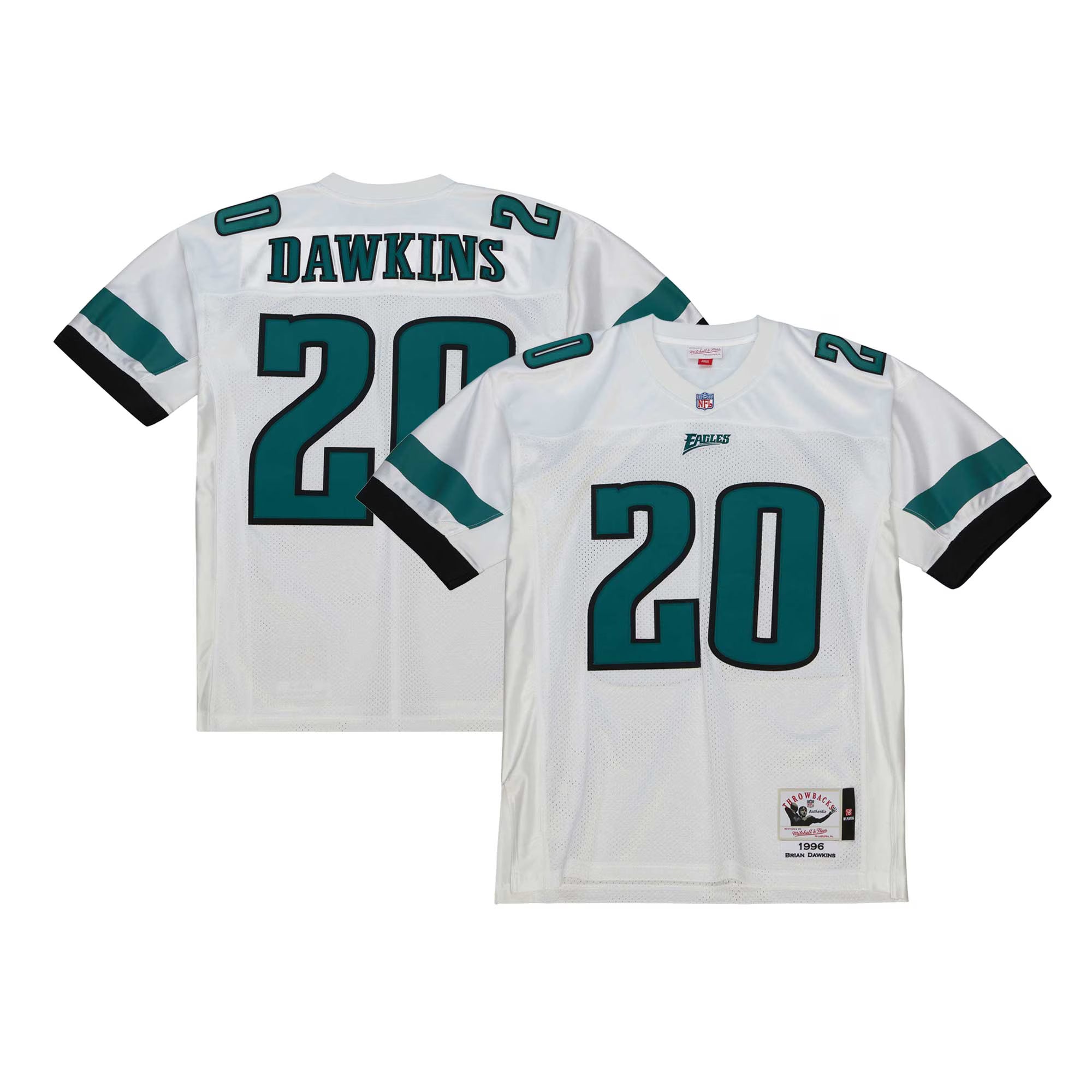 Brian Dawkins Philadelphia Eagles 1996 Mitchell &amp; Ness Authentic Throwback Retired Player Jersey - White