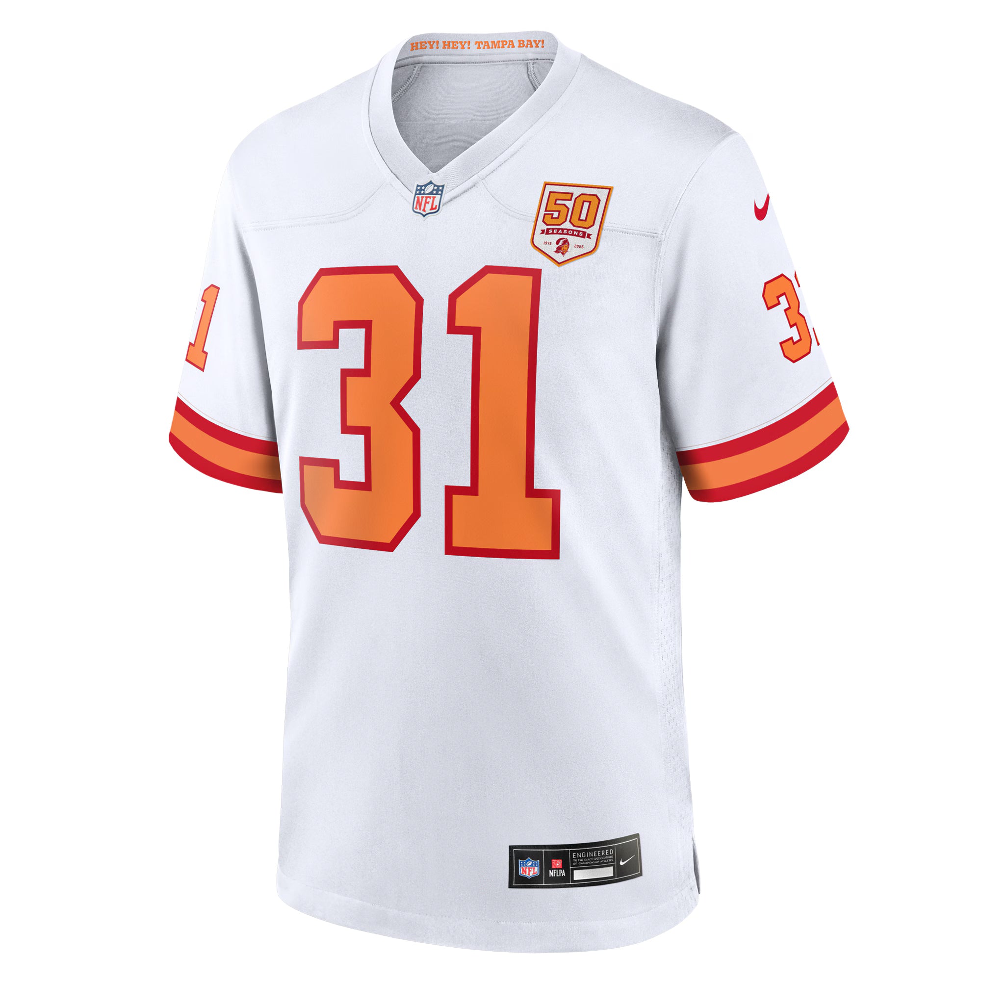 Antoine Winfield Jr. '76 Tampa Bay Buccaneers Nike 50th Season Game Jersey - White