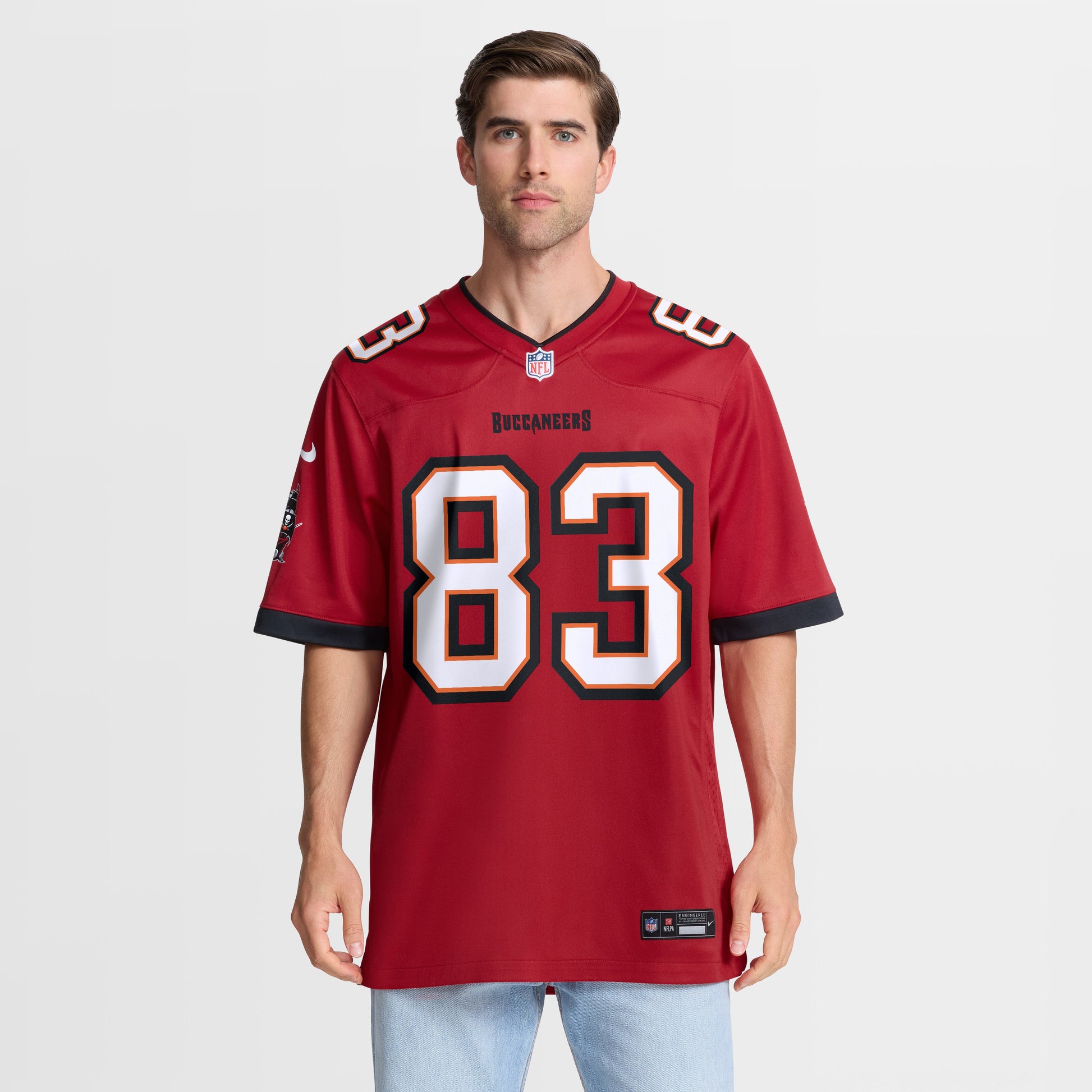 Caden Prieskorn Tampa Bay Buccaneers Nike Team Game Jersey -  Red