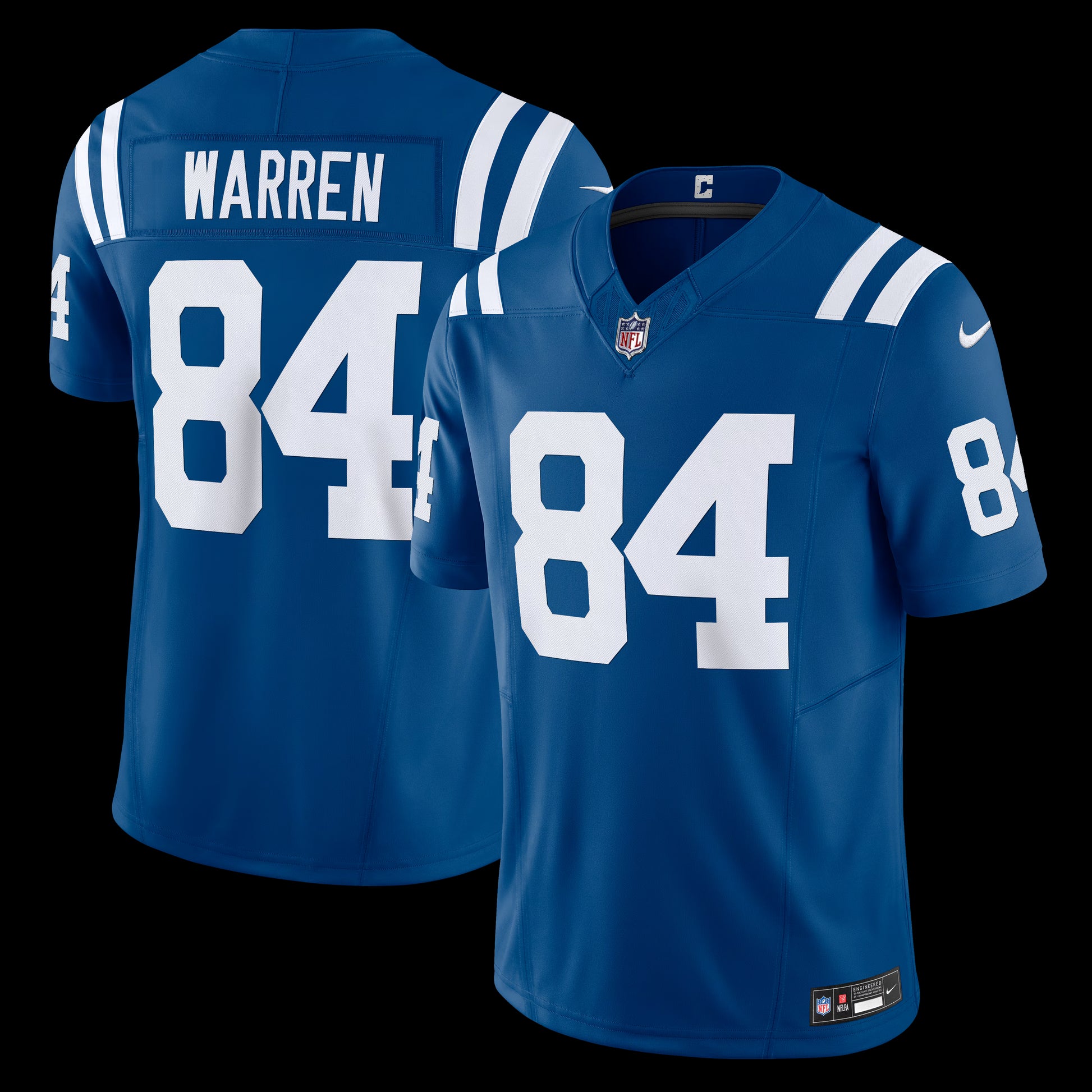 Tyler Warren Indianapolis Colts Nike Team Vapor F.U.S.E. Limited Jersey - Royal