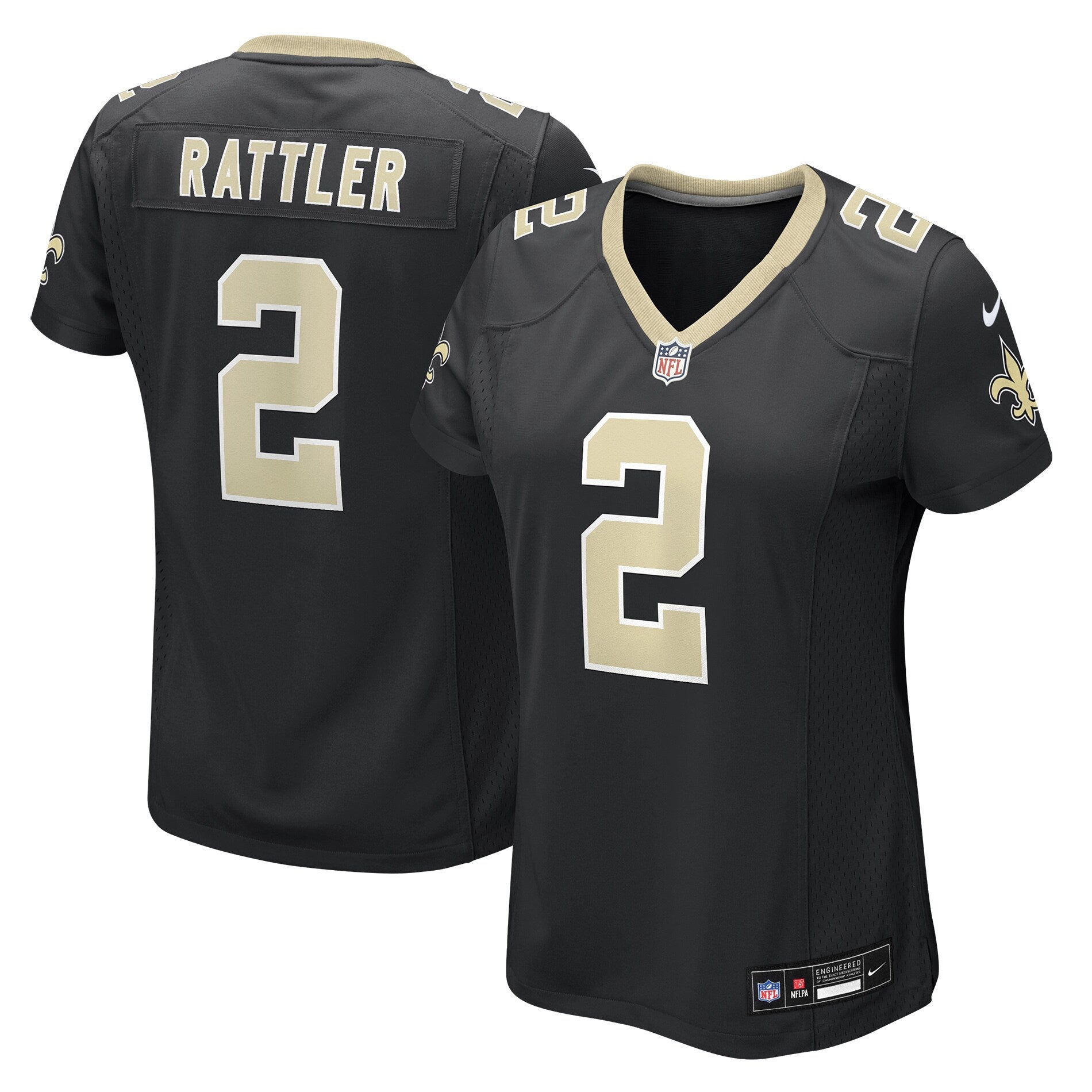 Spencer Rattler New Orleans Saints Nike Women's Team Game Jersey -  Black