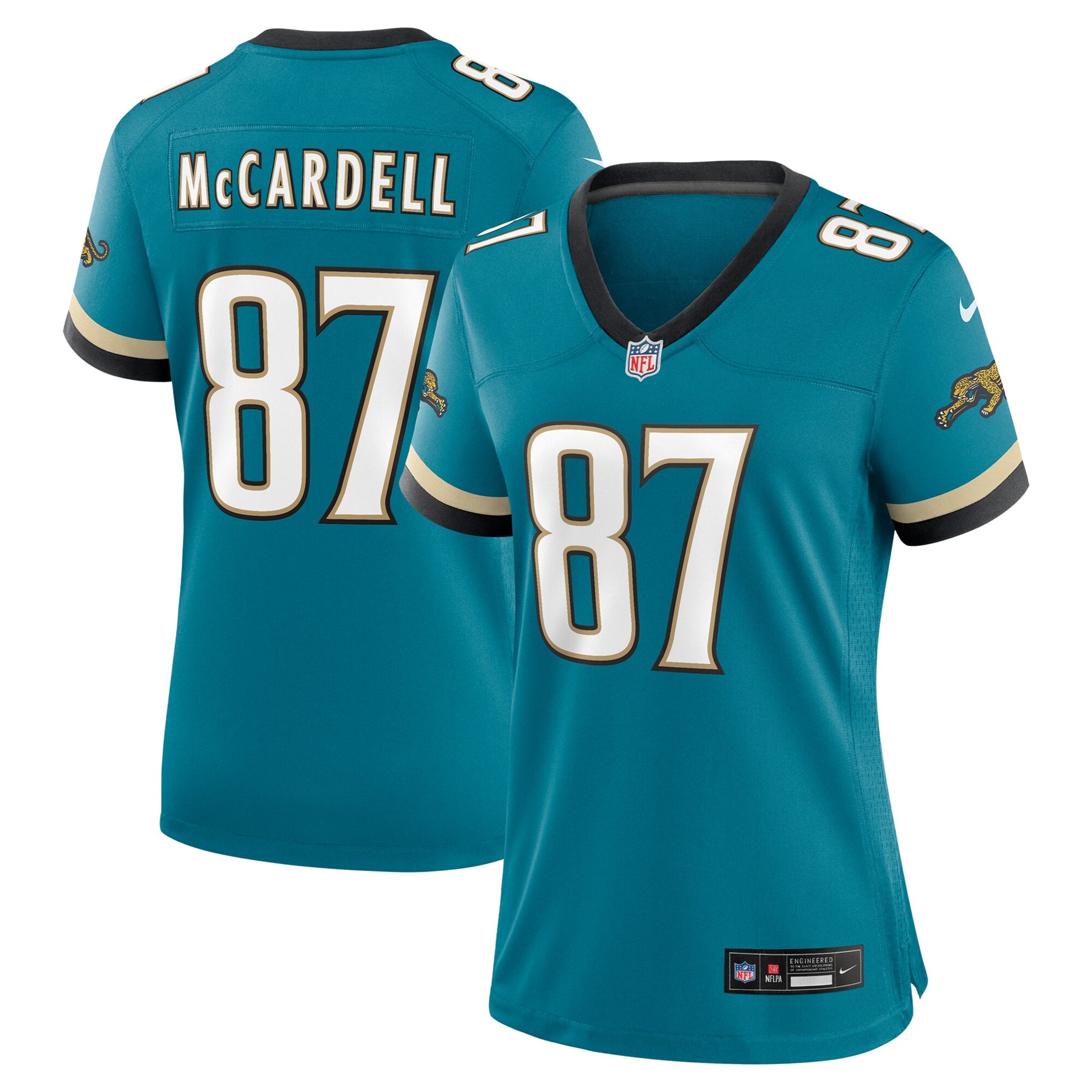 Keenan McCardell Jacksonville Jaguars Nike Women's Prowler Throwback Retired Player Game Jersey - Teal