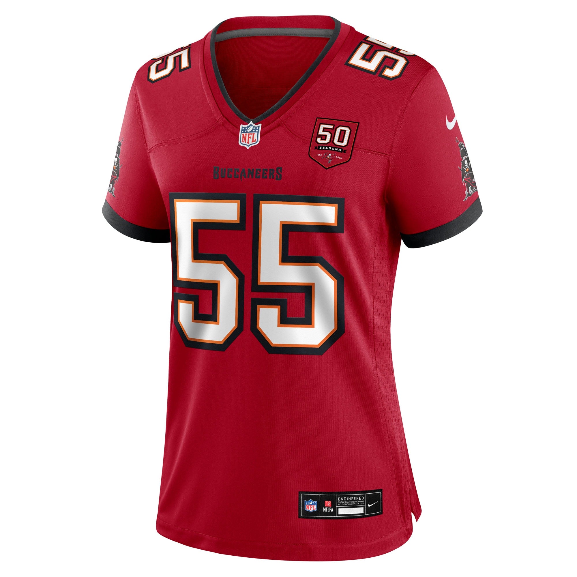 Derrick Brooks Tampa Bay Buccaneers Nike Women's 50th Anniversary Team Game Jersey - Red