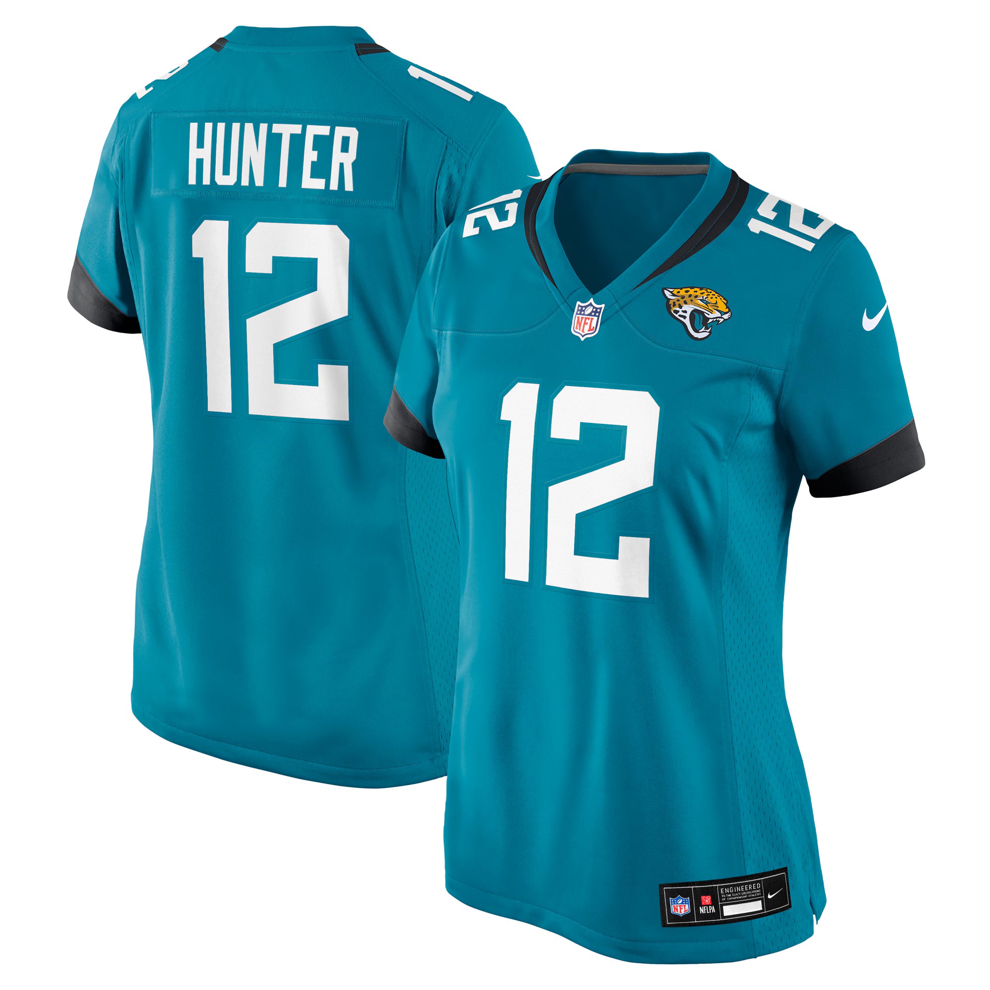 Travis Hunter Jacksonville Jaguars Nike Women's 2025 NFL Draft First Round Pick Team Game Player Jersey - Teal