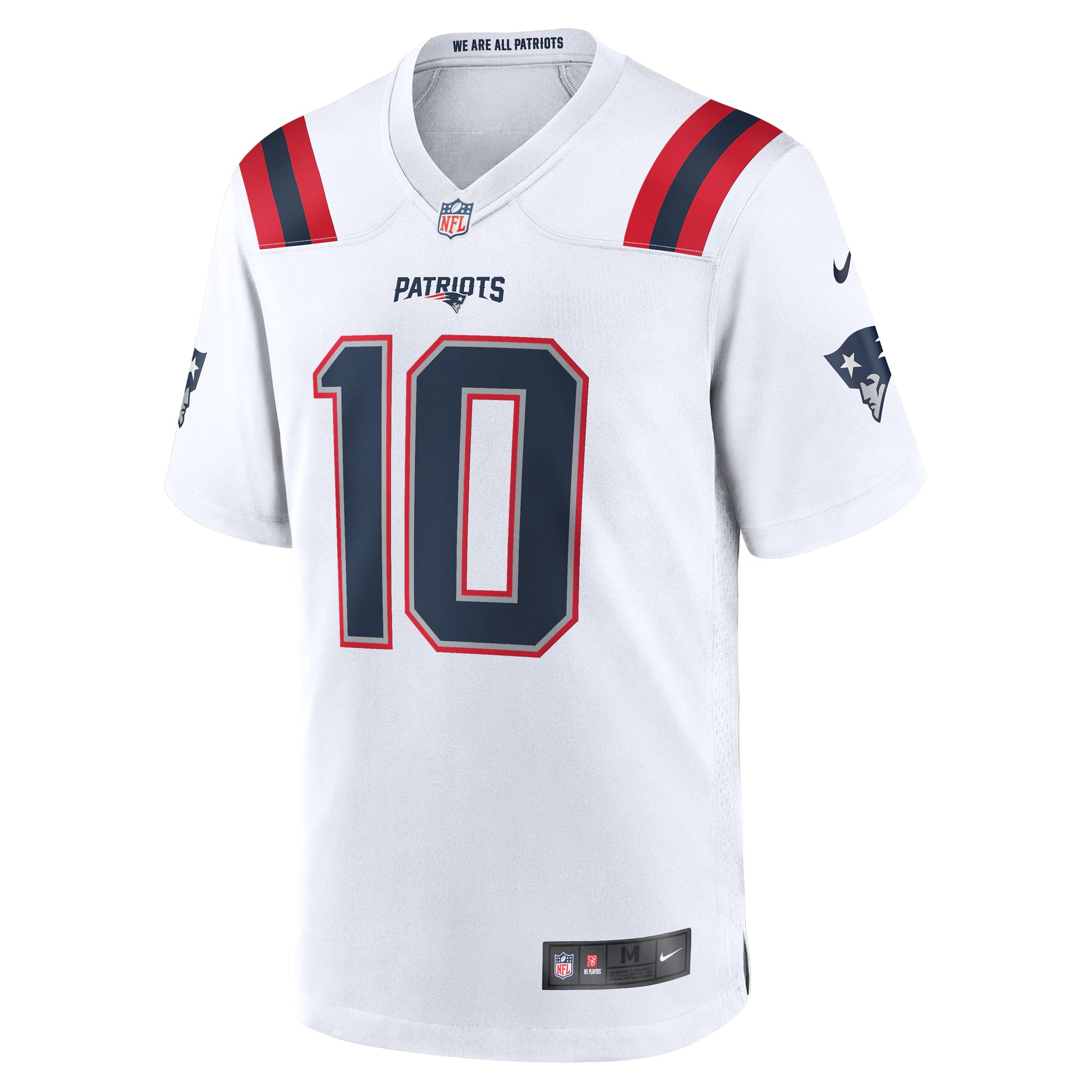 Drake Maye New England Patriots Nike  Player Game Jersey - White