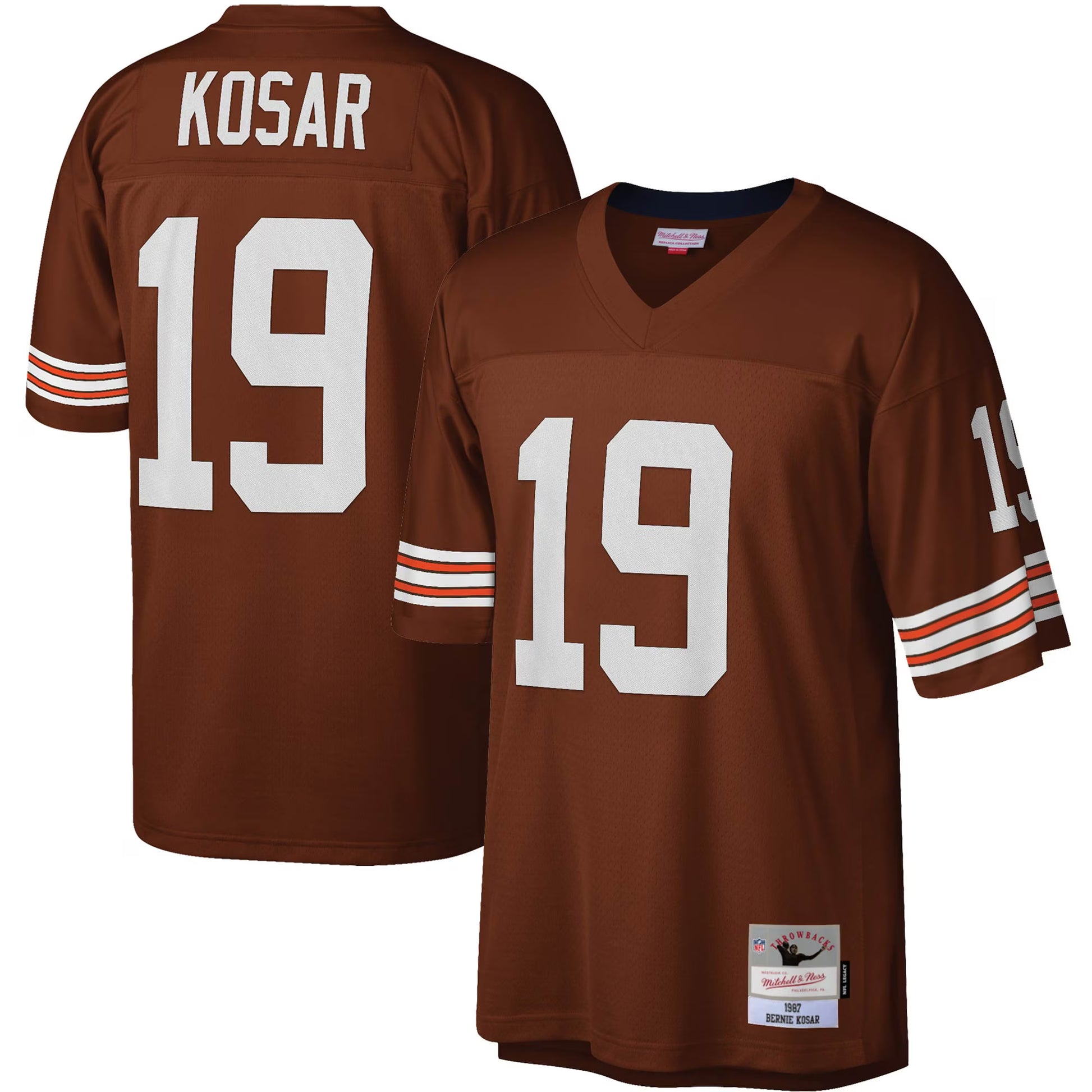Bernie Kosar Cleveland Browns Mitchell &amp; Ness Legacy Replica Jersey - Brown