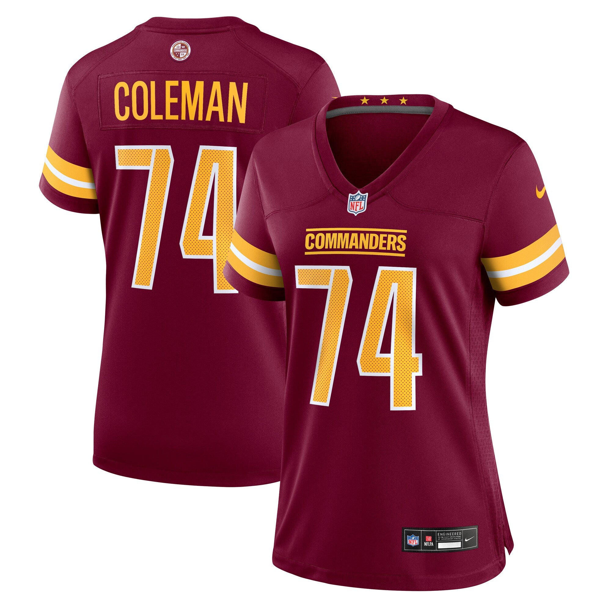 Brandon Coleman Washington Commanders Nike Women's Team Game Jersey -  Burgundy