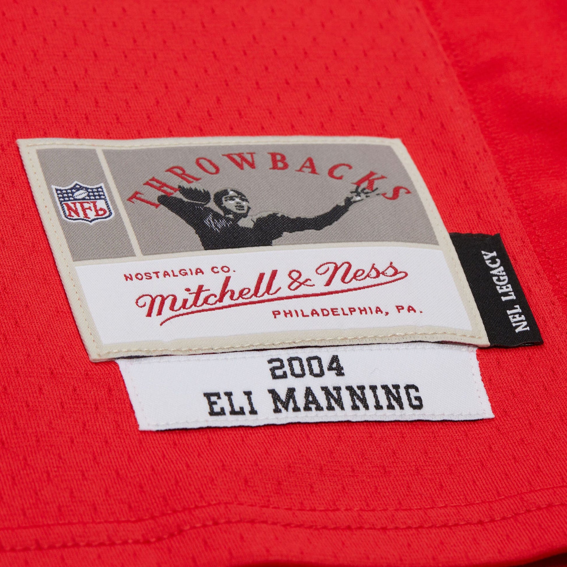 Eli Manning New York Giants Mitchell &amp; Ness 2004 Team Legacy Retired Player Big &amp; Tall Jersey - Red