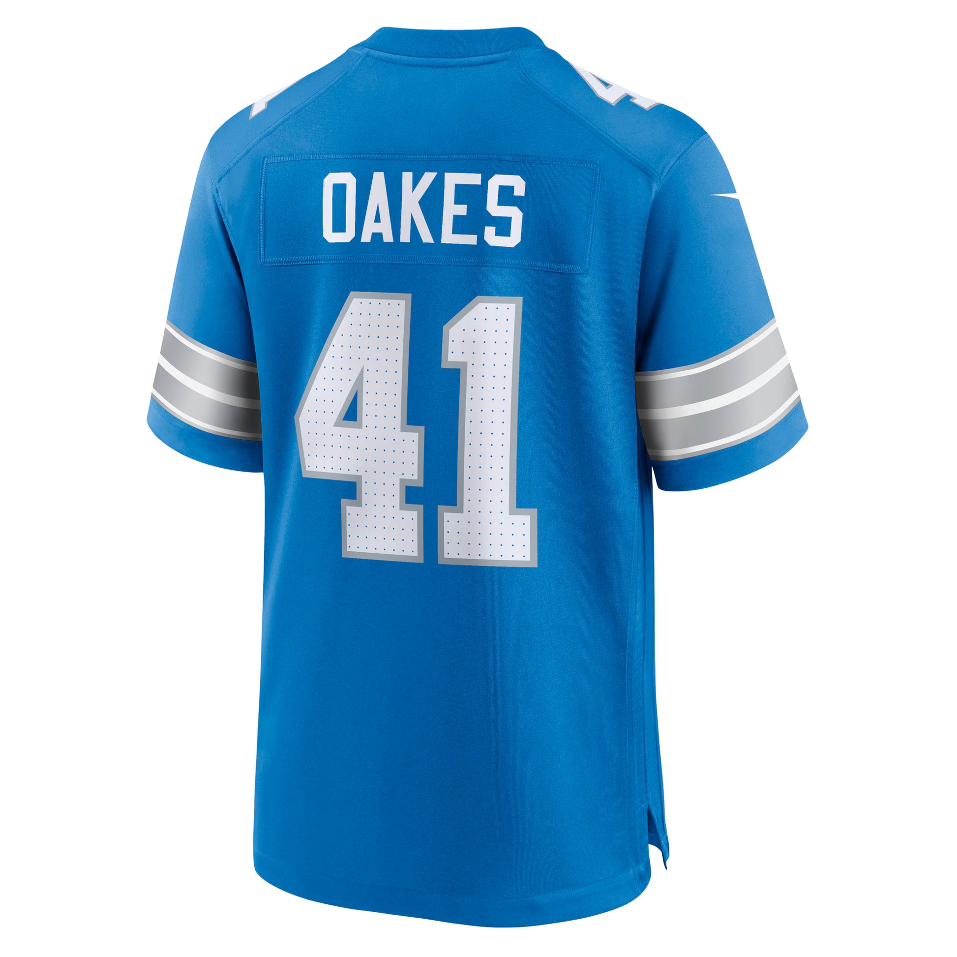 Gunnar Oakes Detroit Lions Nike Team Game Jersey -  Blue