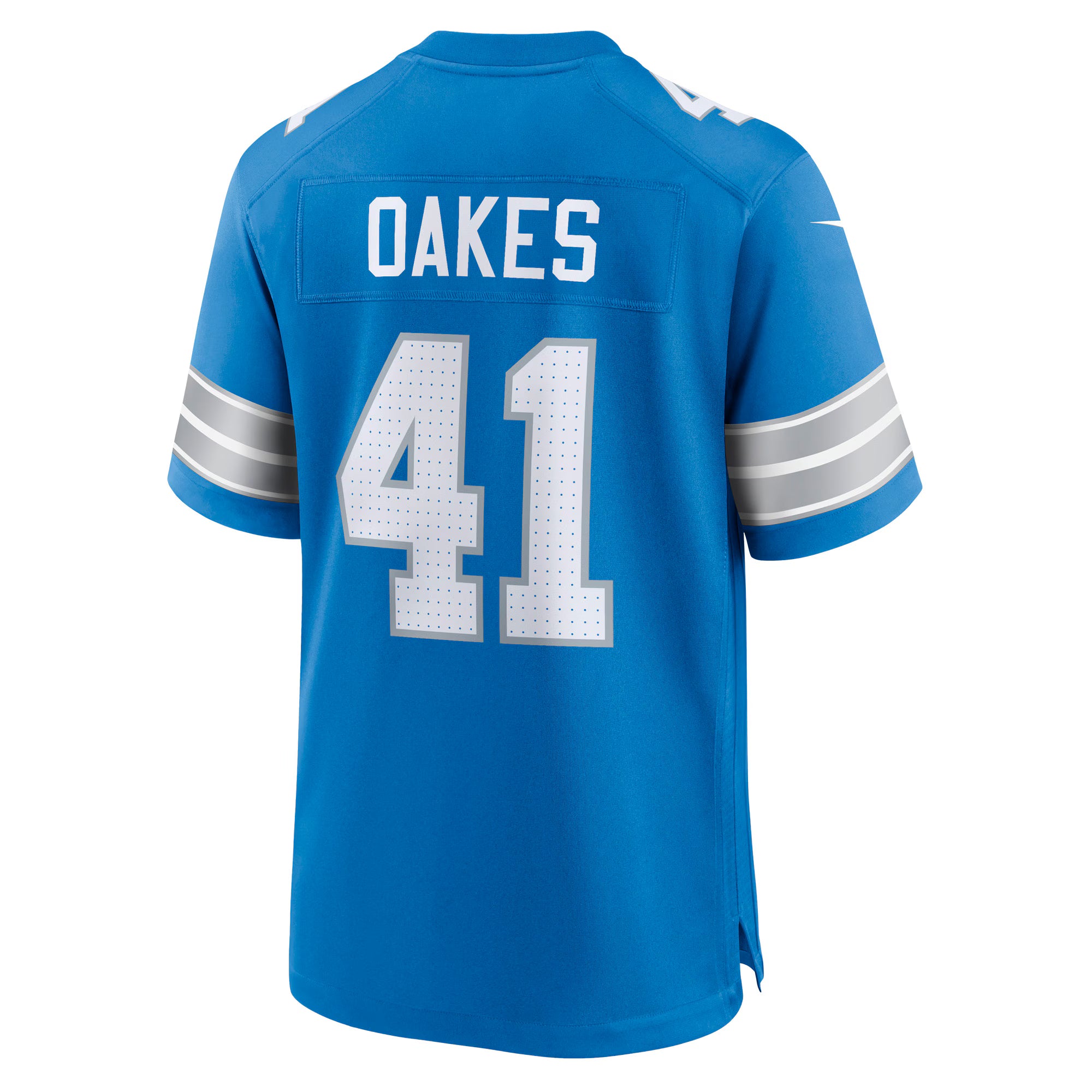Gunnar Oakes Detroit Lions Nike Team Game Jersey -  Blue