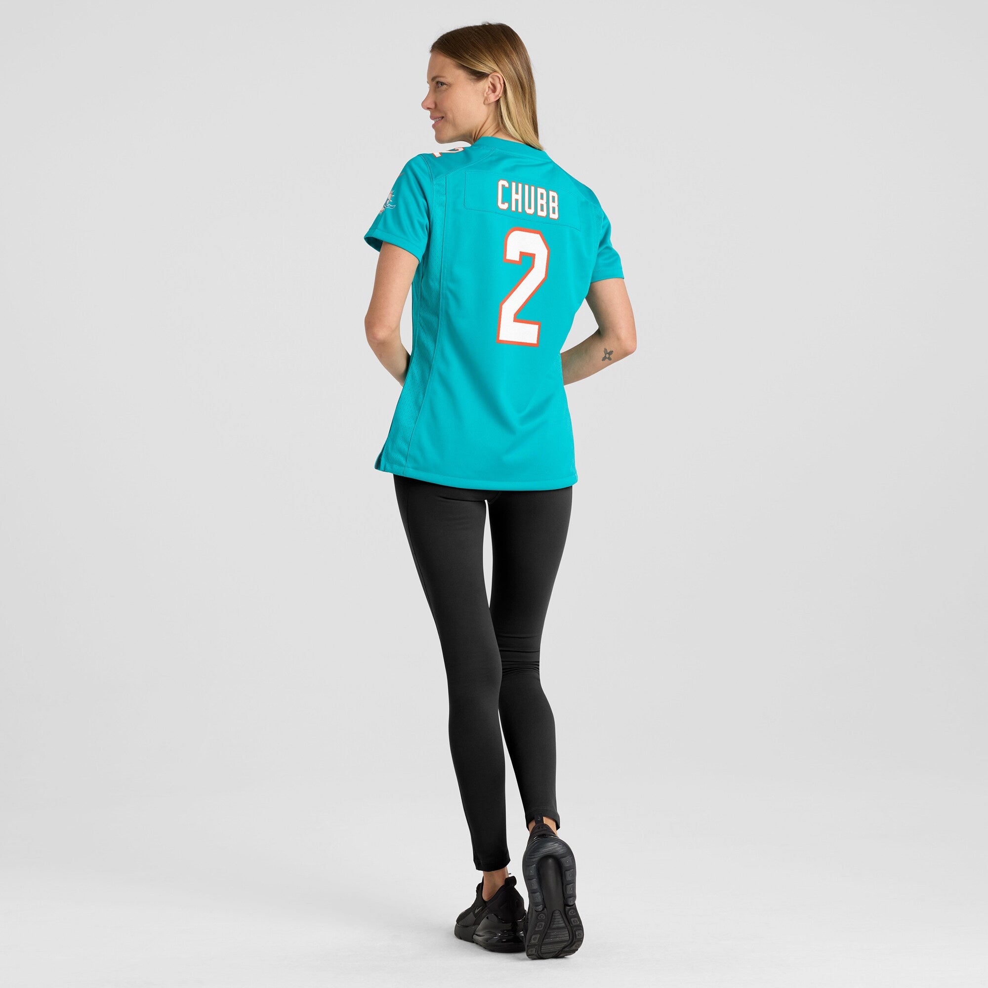Bradley Chubb Miami Dolphins Nike Women's Game Player Jersey - Aqua