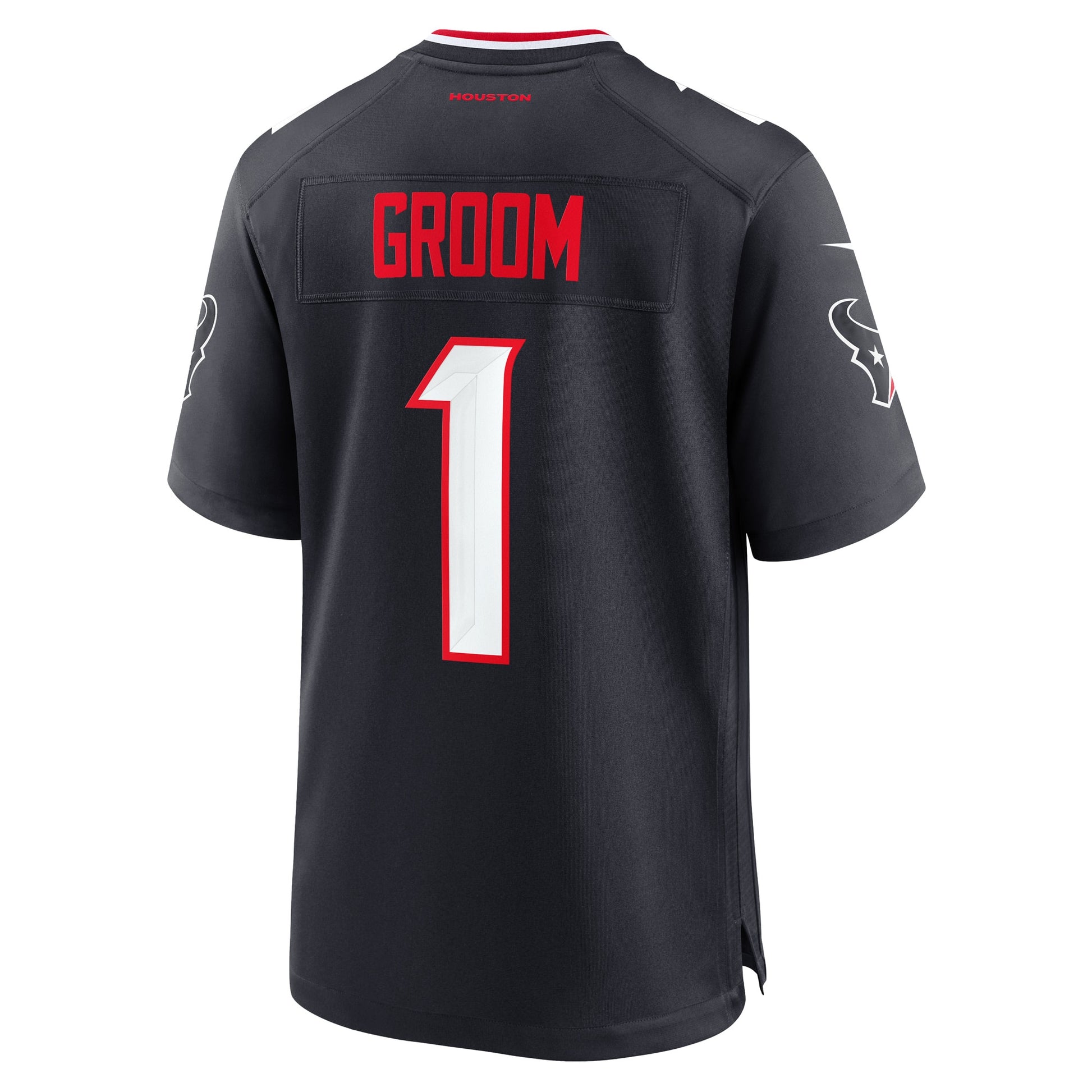 Number 1 Groom Houston Texans Nike Game Jersey - Navy