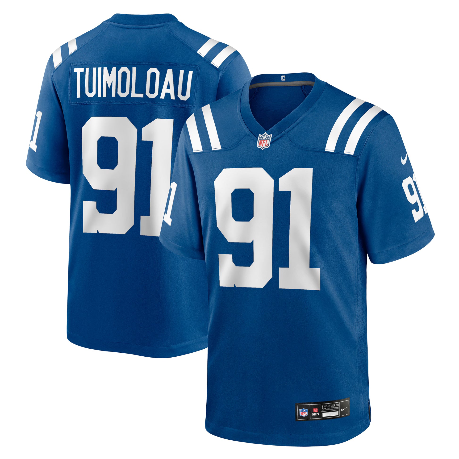 JT Tuimoloau Indianapolis Colts Nike Team Game Jersey -  Royal