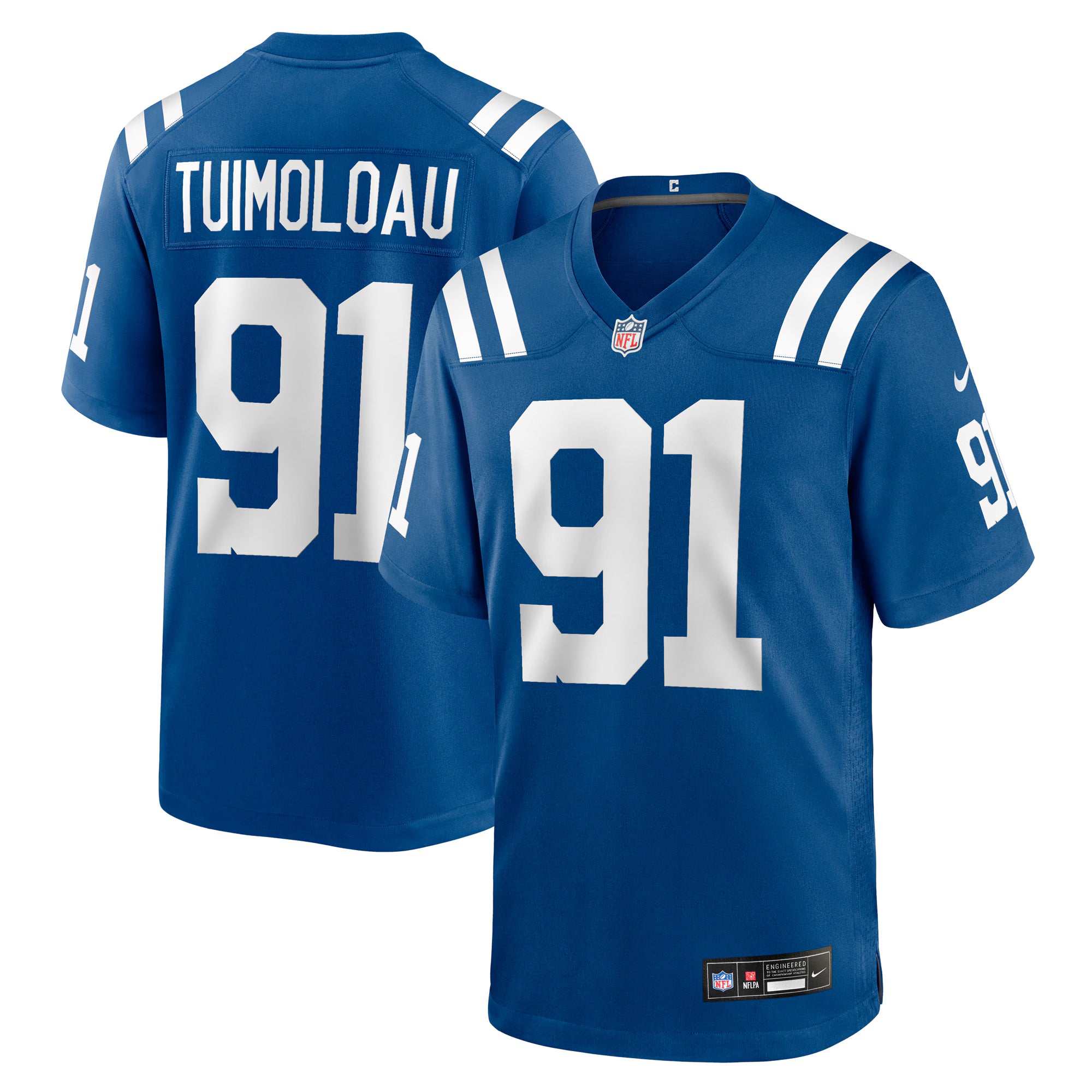 JT Tuimoloau Indianapolis Colts Nike Team Game Jersey -  Royal